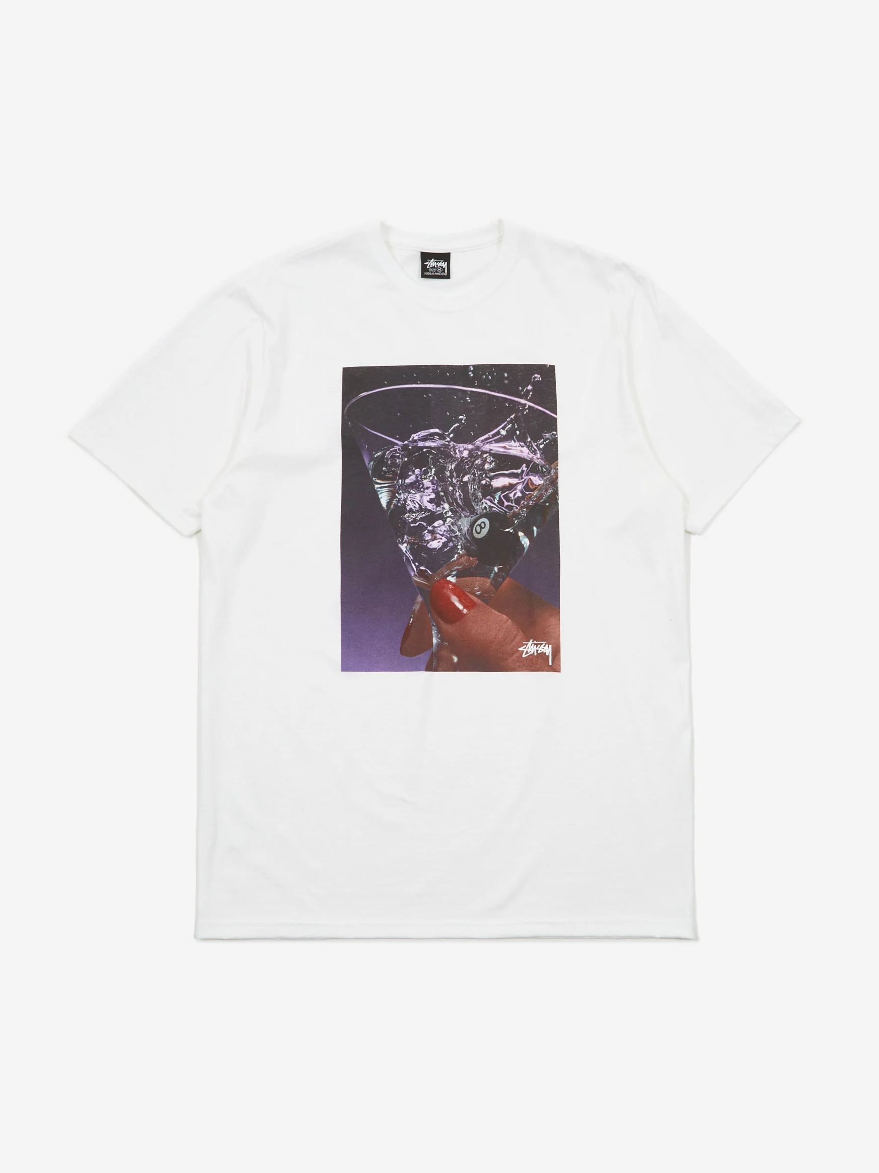 Stussy Martini SS T-Shirt - White