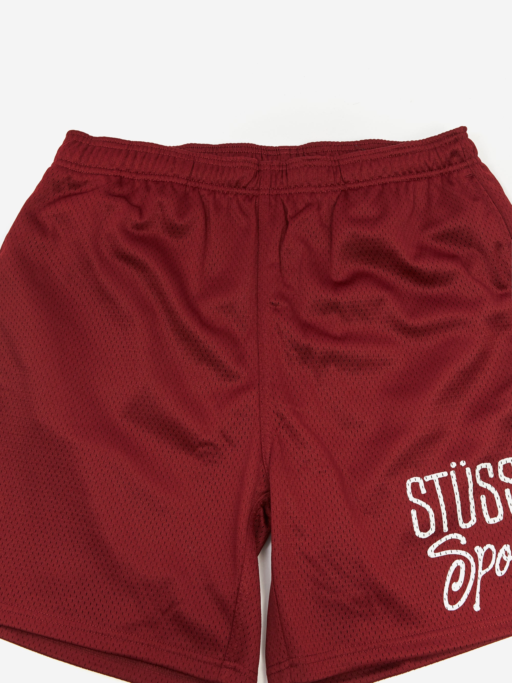 Stüssy Mesh Short Sport - Maroon - Image 2