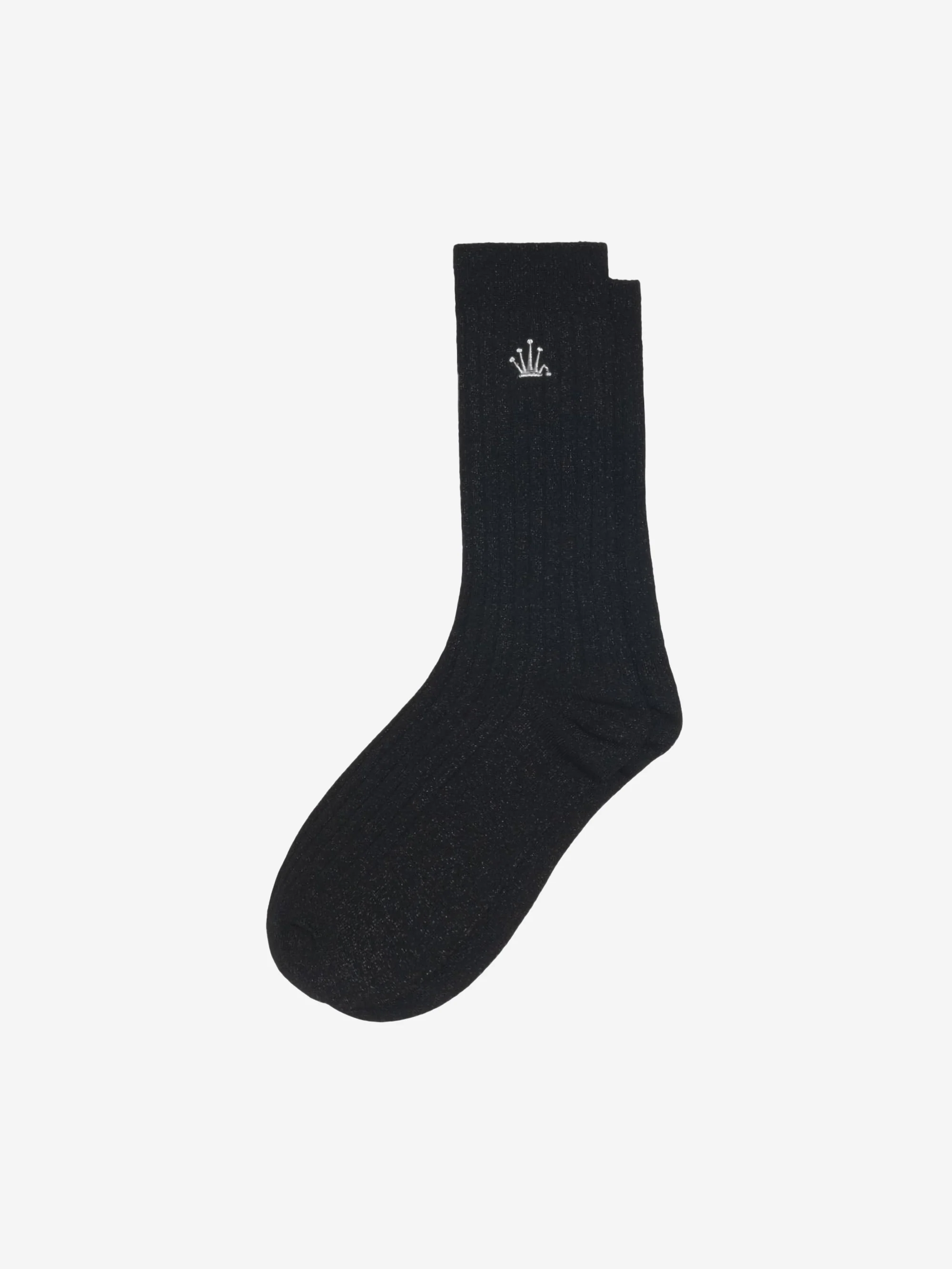 Stussy Metallic Crown Dress Sock - Metallic Black