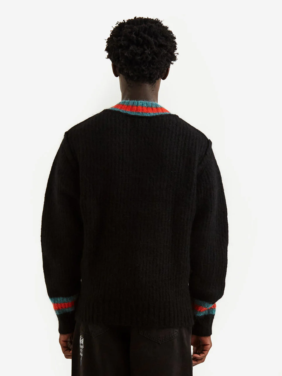 Stussy Mohair Tennis Sweater - Black - Image 7