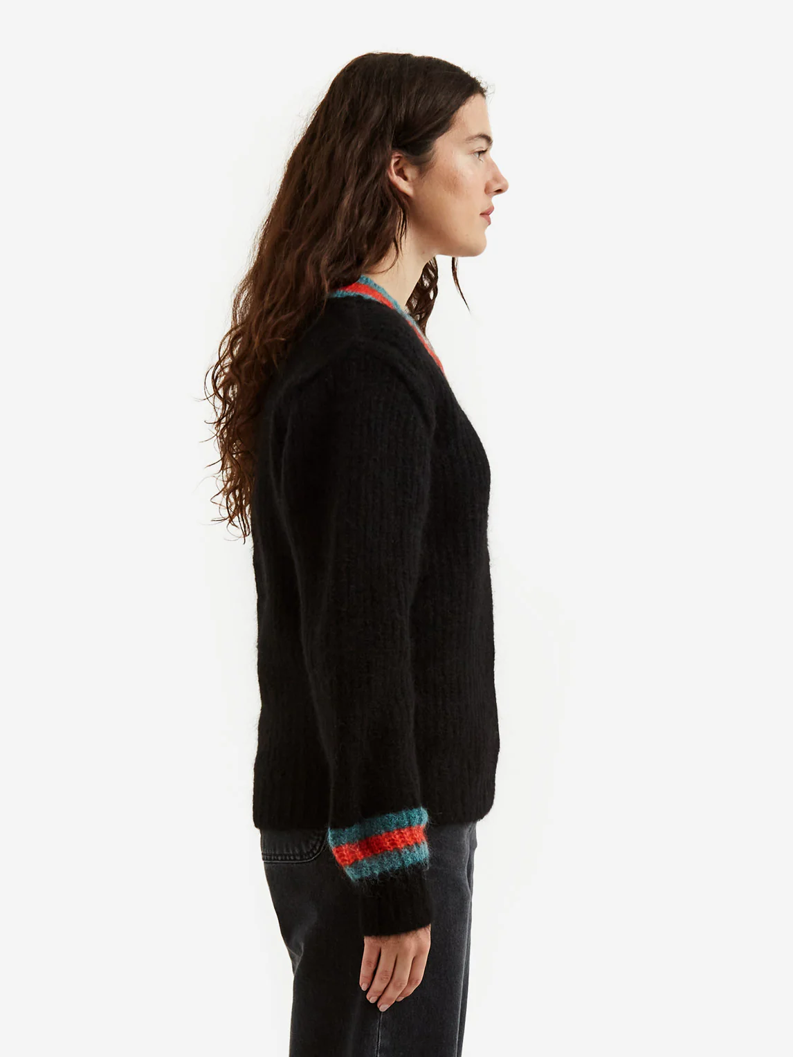 Stussy Mohair Tennis Sweater W - Black - Image 2