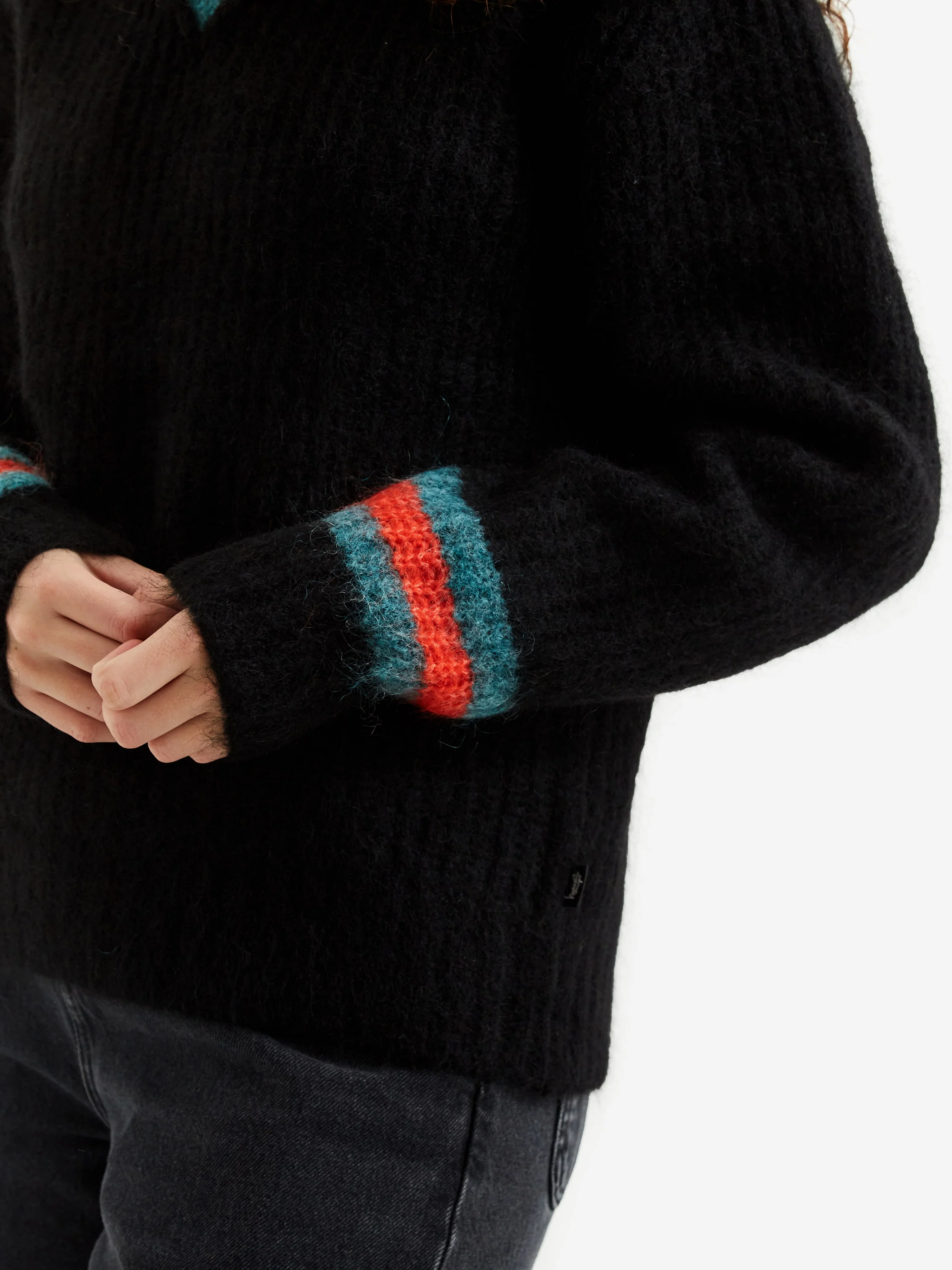 Stussy Mohair Tennis Sweater W - Black - Image 3
