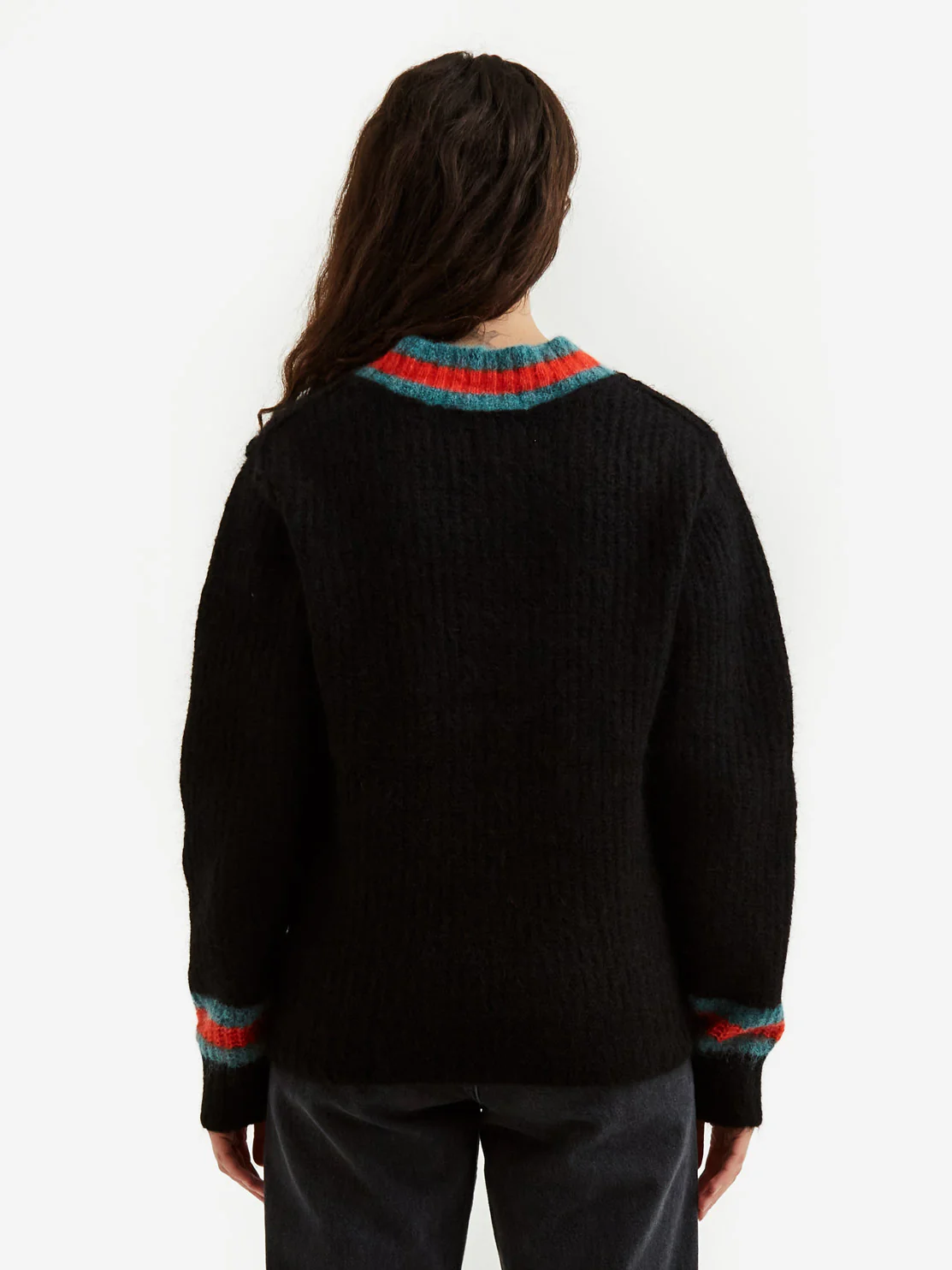 Stussy Mohair Tennis Sweater W - Black - Image 4