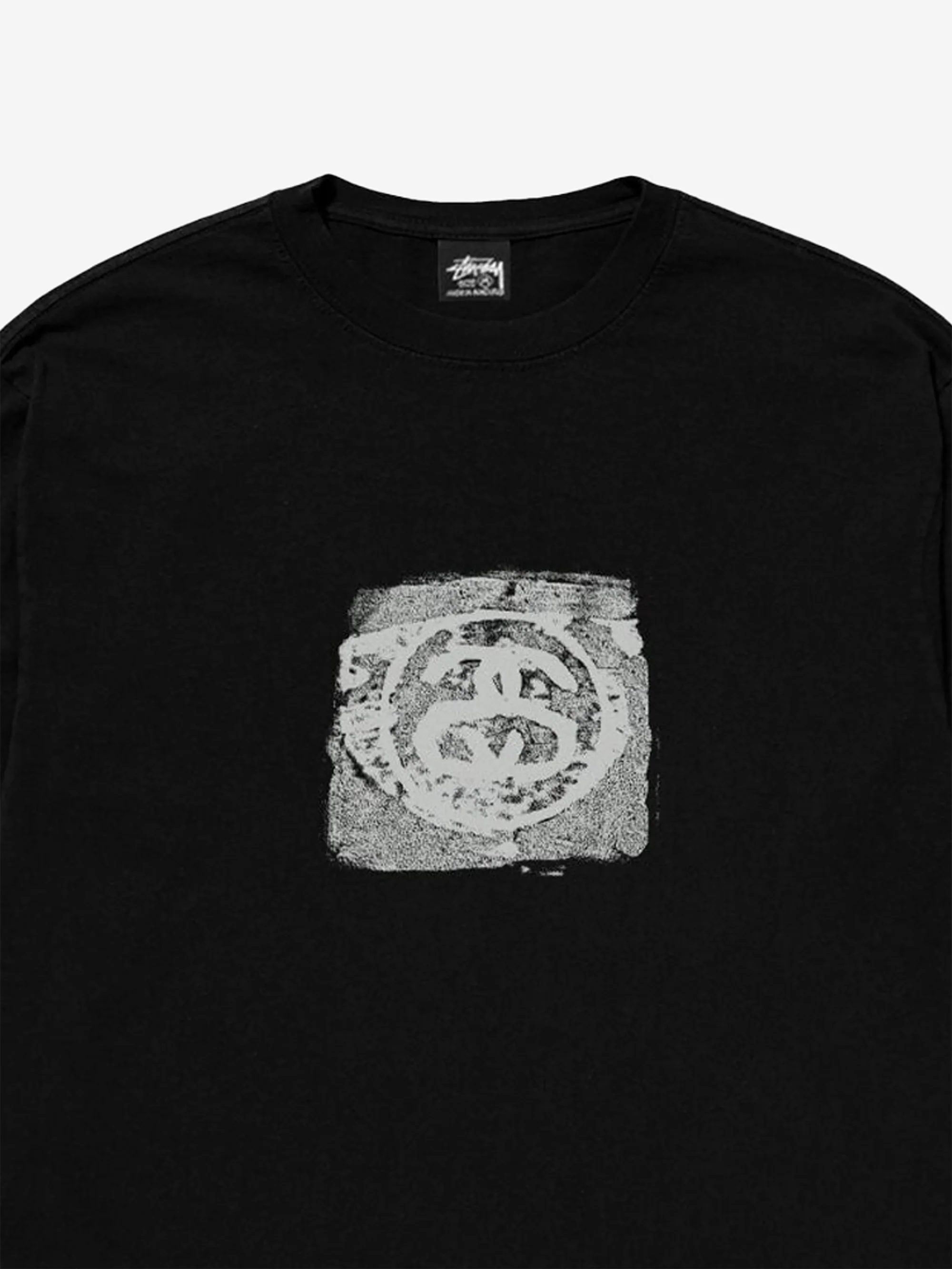 Stussy Mono Long Sleeve Tee - Black - Image 2