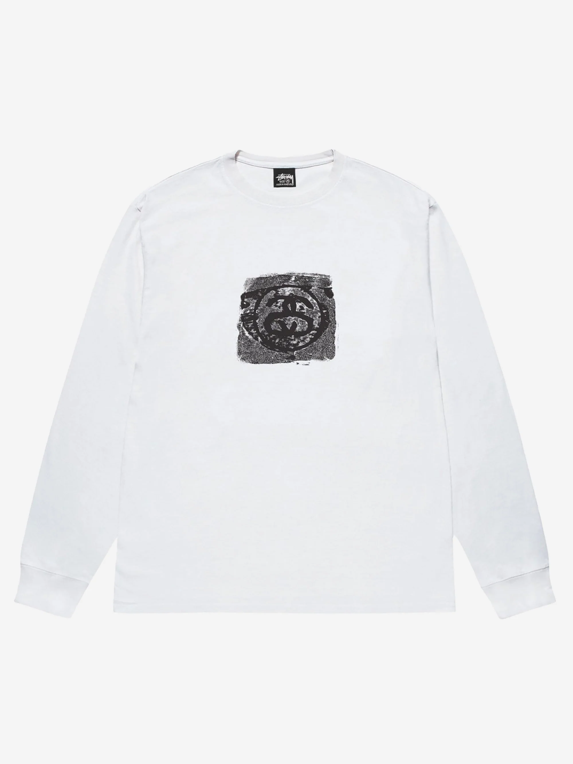 Stussy Mono Long Sleeve Tee - White