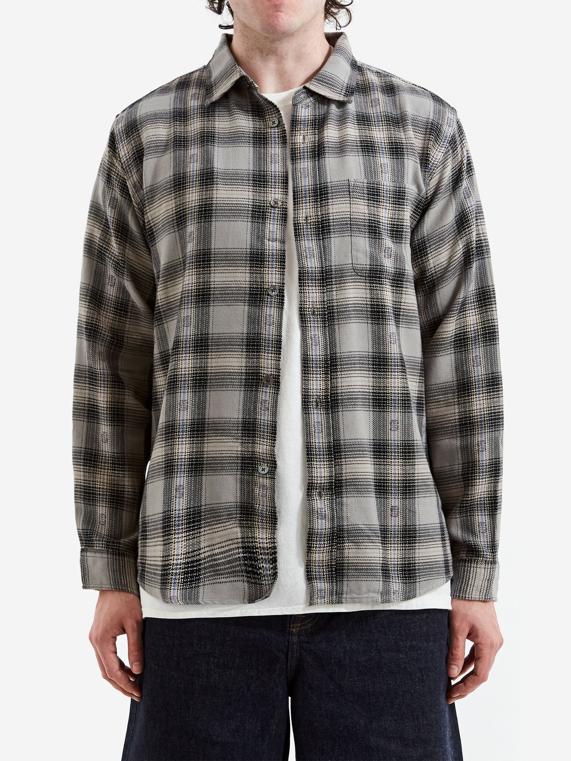 Stussy Motif Plaid Shirt - Grey - Image 2