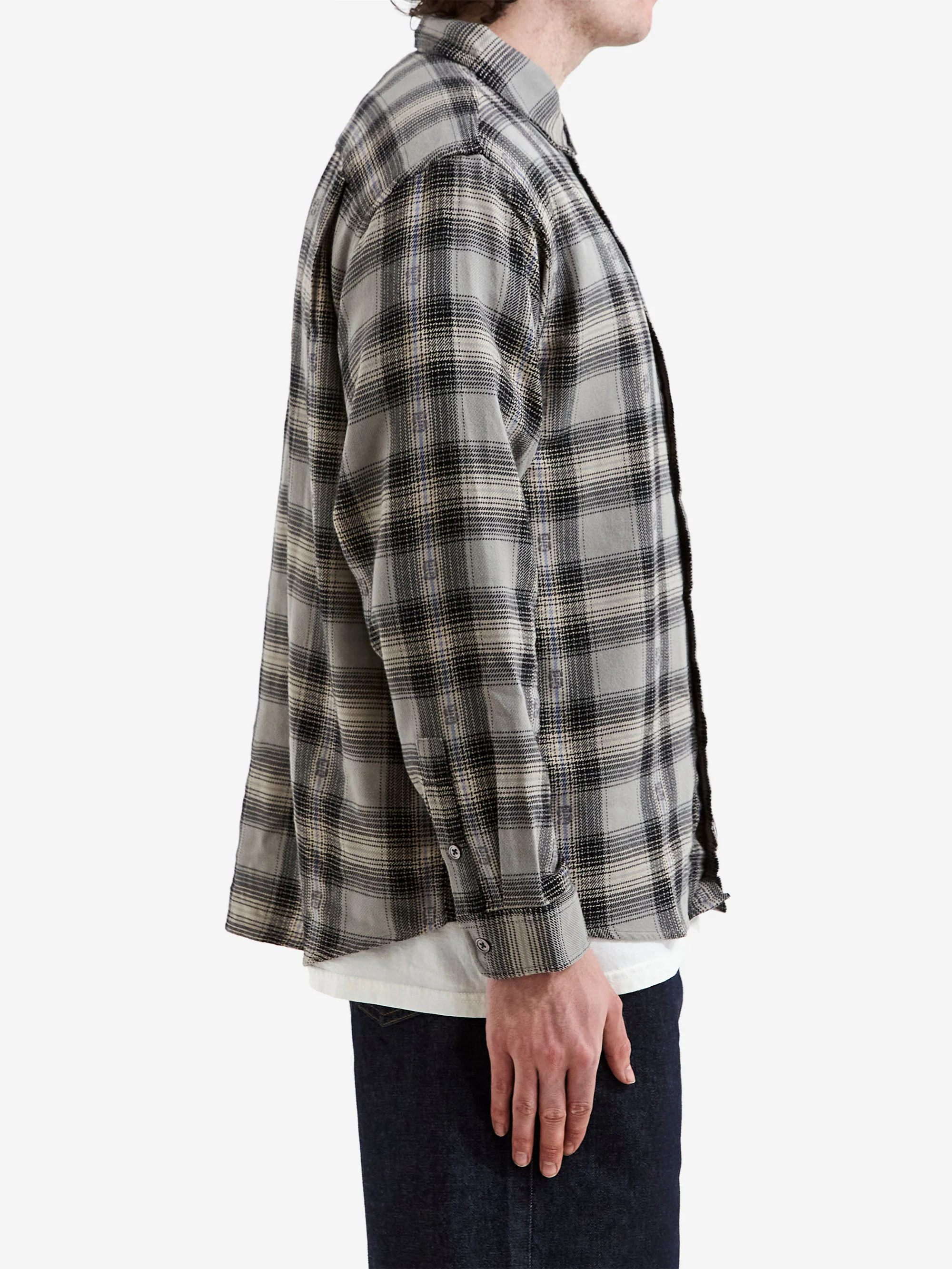 Stussy Motif Plaid Shirt - Grey - Image 5