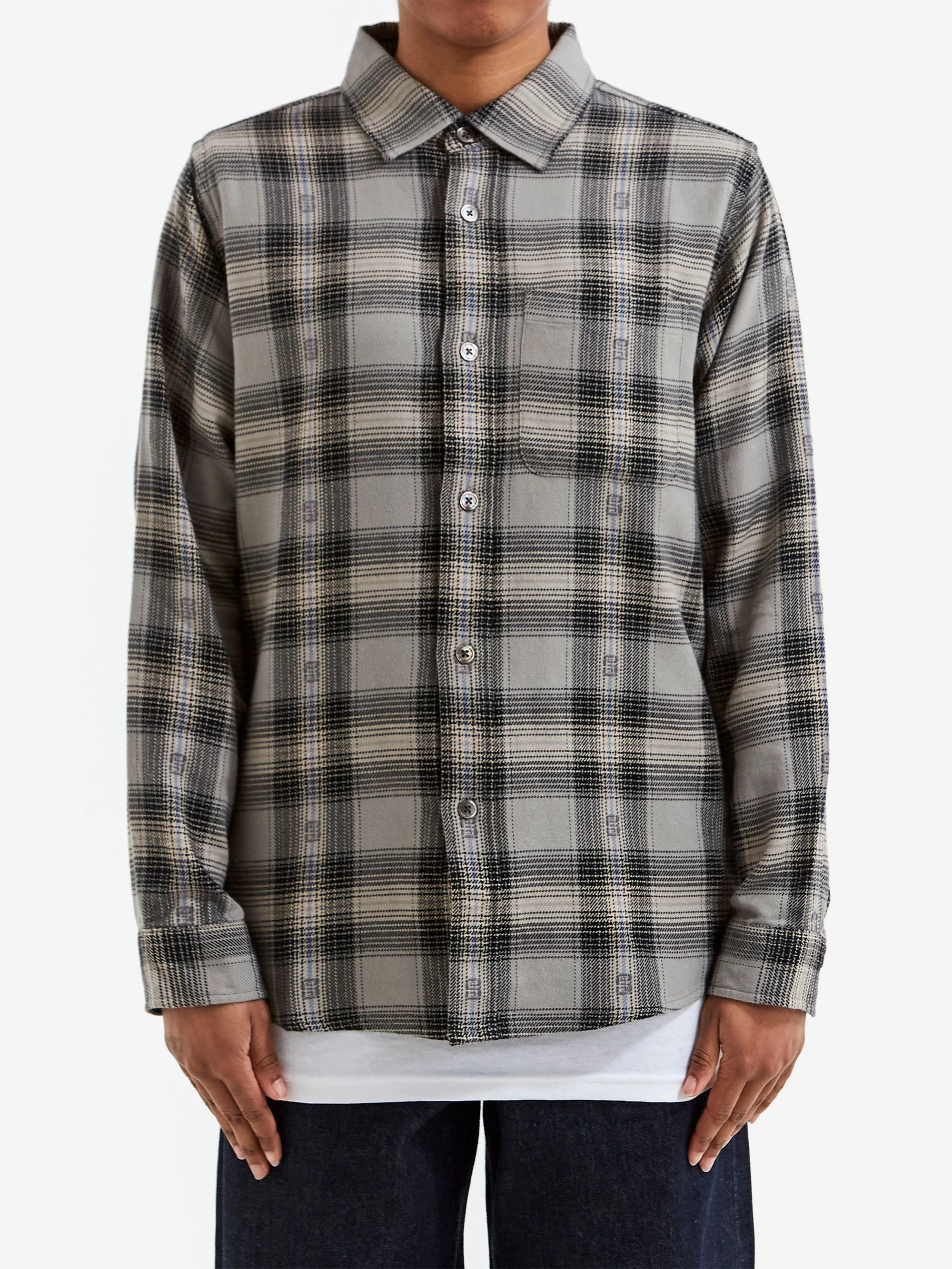 Stussy Motif Plaid Shirt W - Grey - Image 2