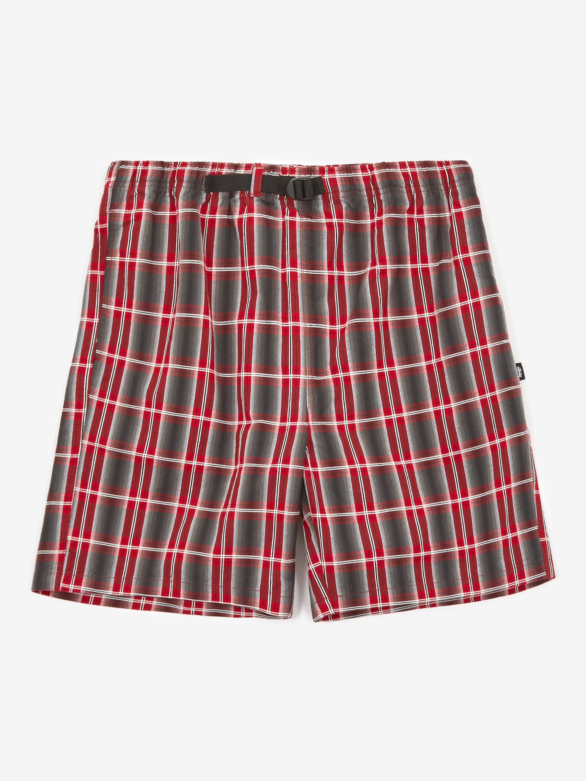 Stussy Nepal Plaid Mountain Short - Red