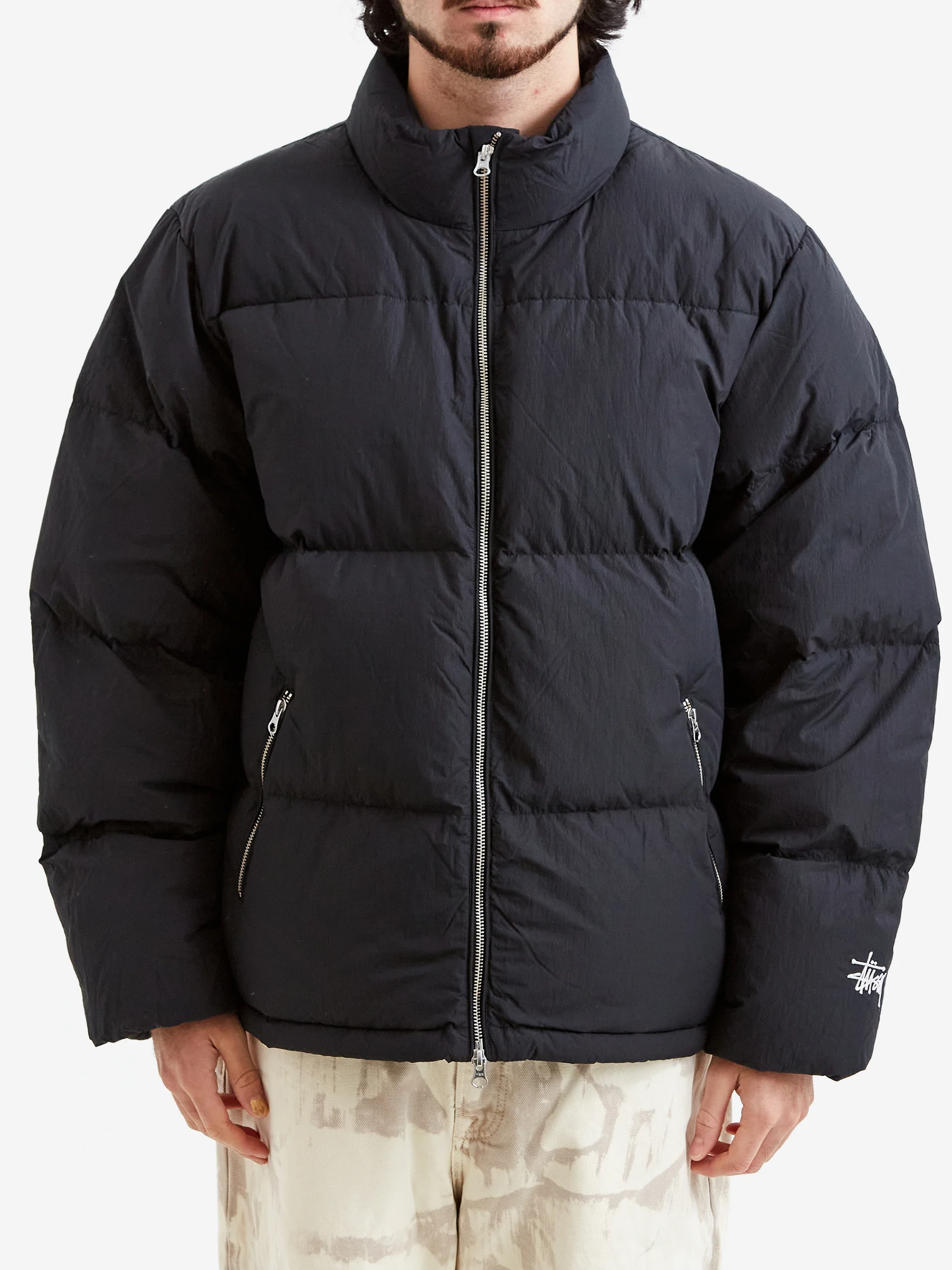 Stussy Nylon Down Puffer - Black - Image 2