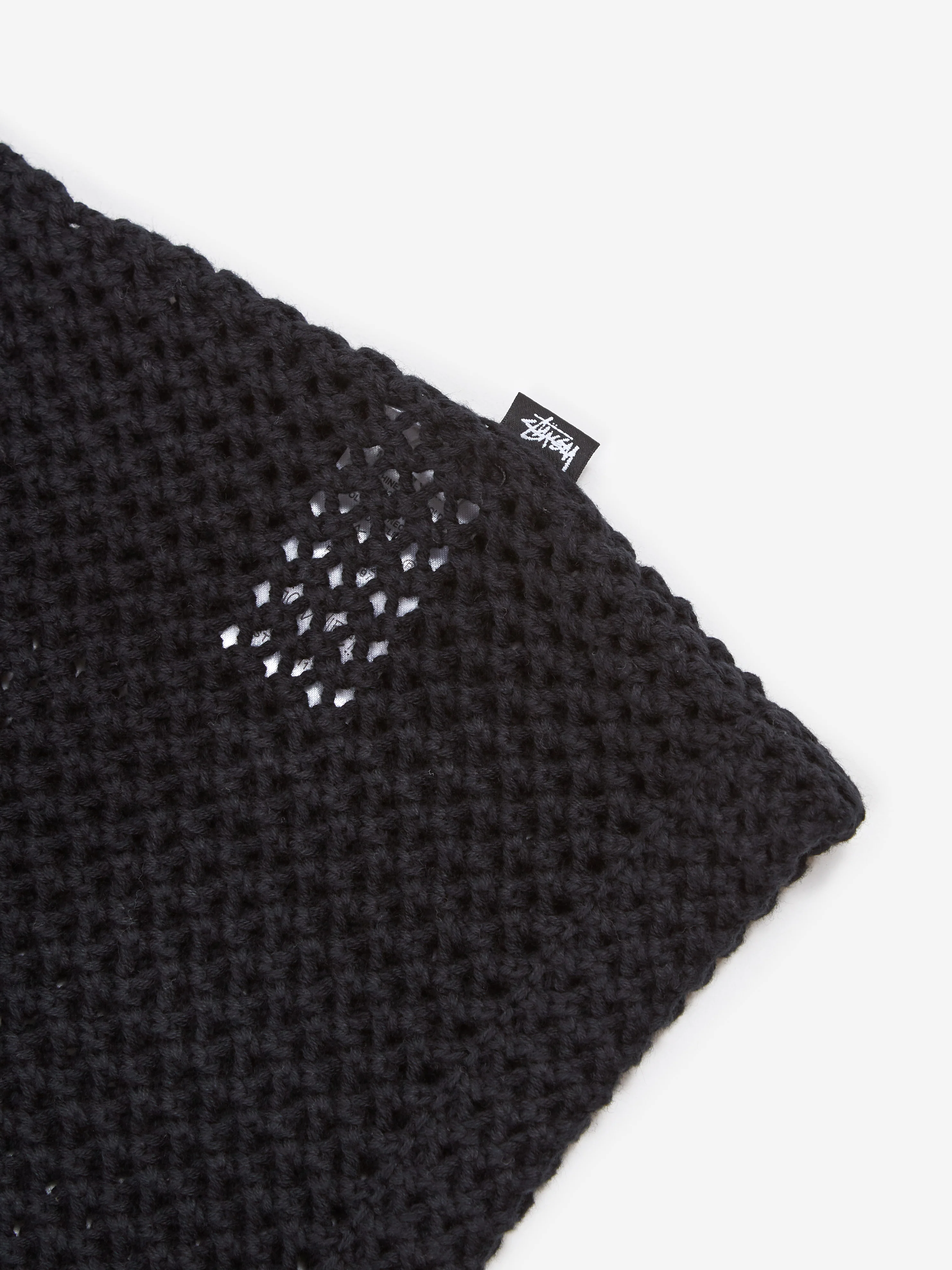 StuShort Sleevey Overdyed Mesh Tank - Black - Image 3
