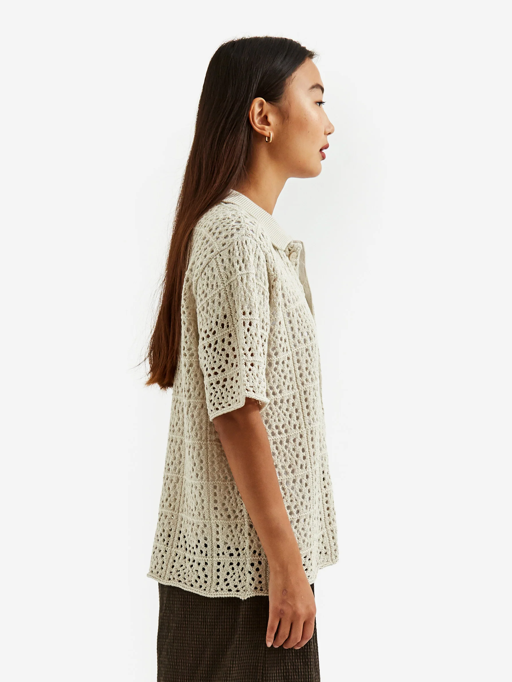 Stussy Oversized Crochet Shirt W - Natural - Image 2