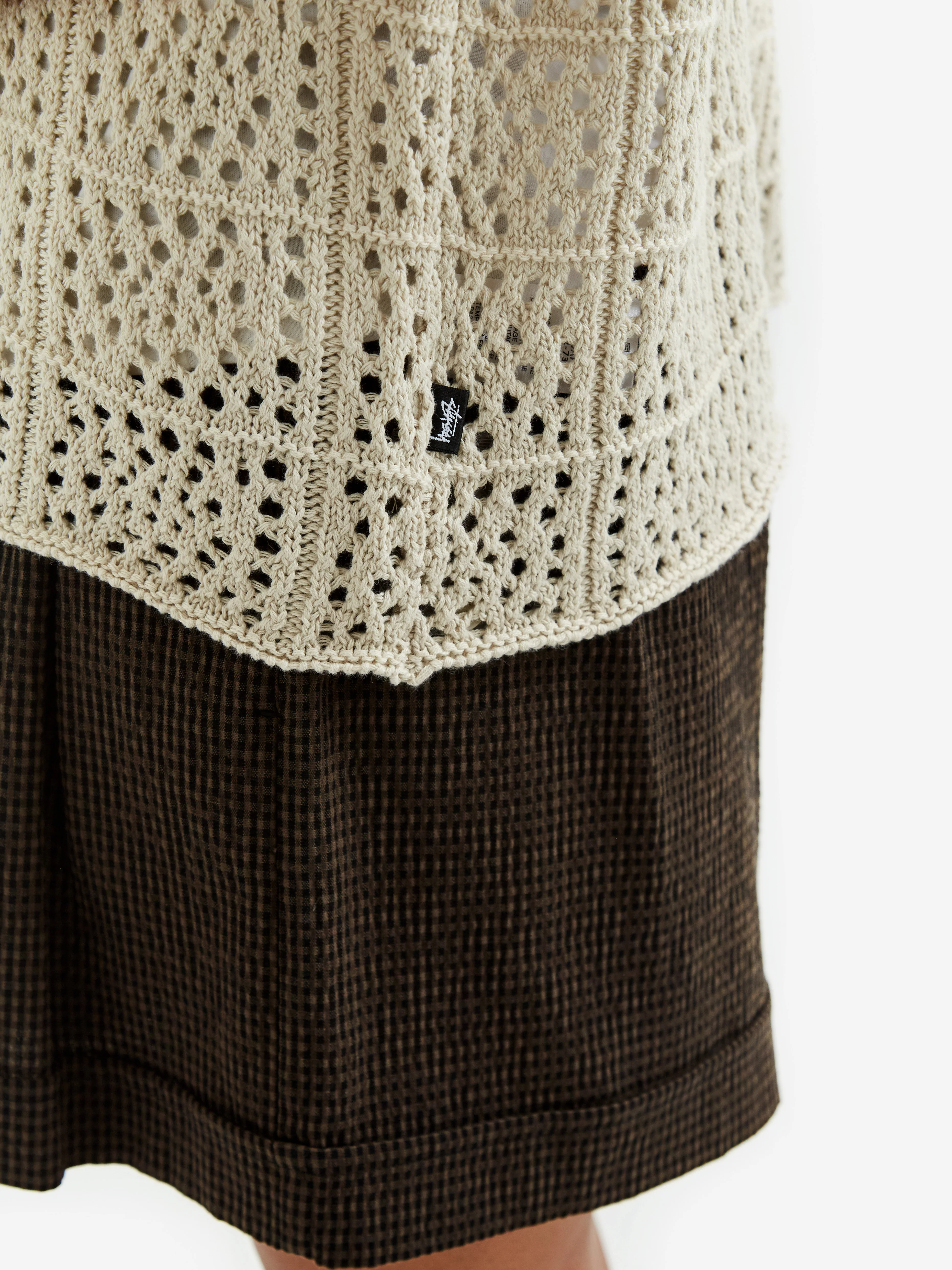 Stussy Oversized Crochet Shirt W - Natural - Image 4