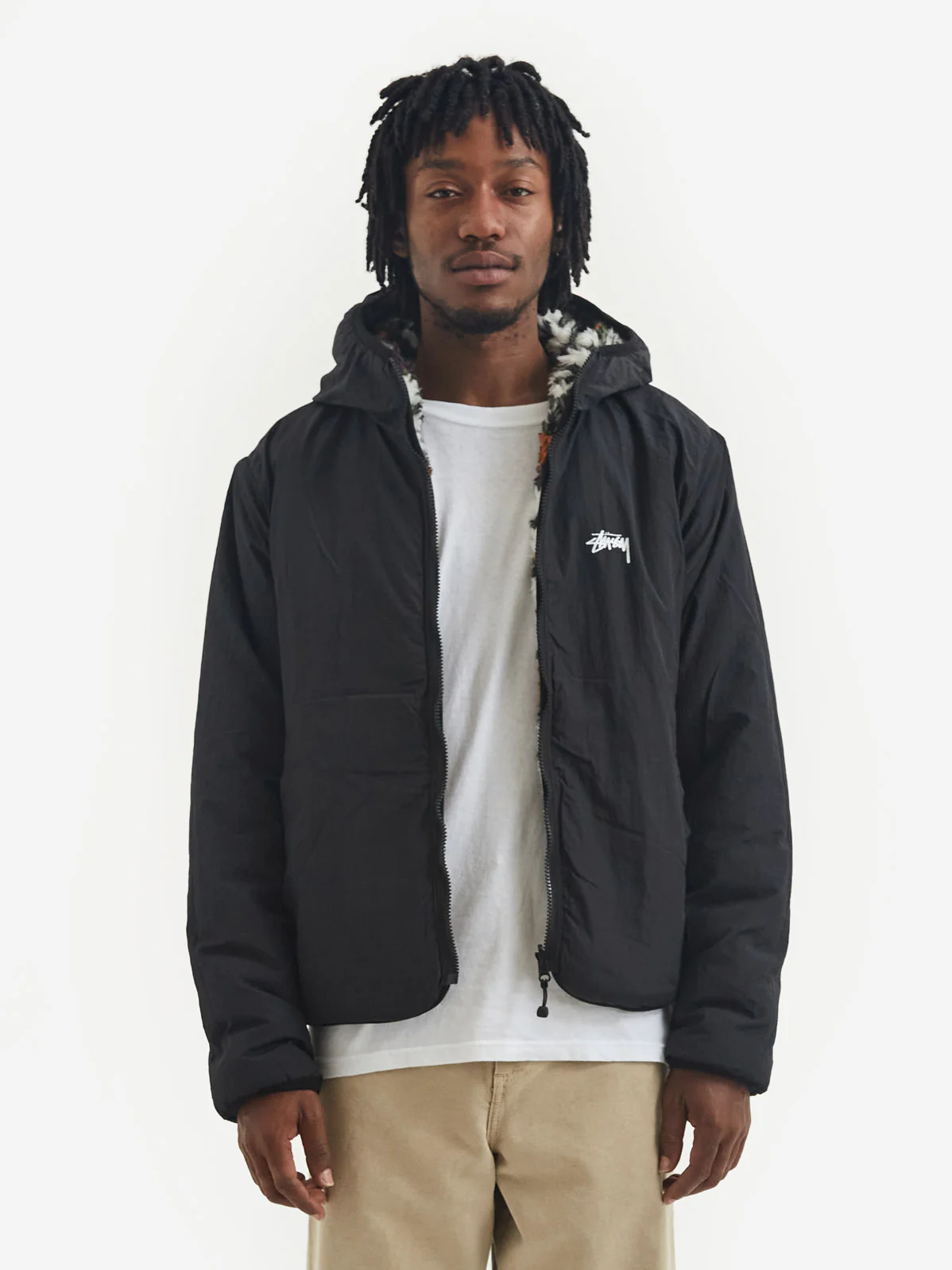 Stussy Pattern Sherpa Jacket - Natural - Image 13