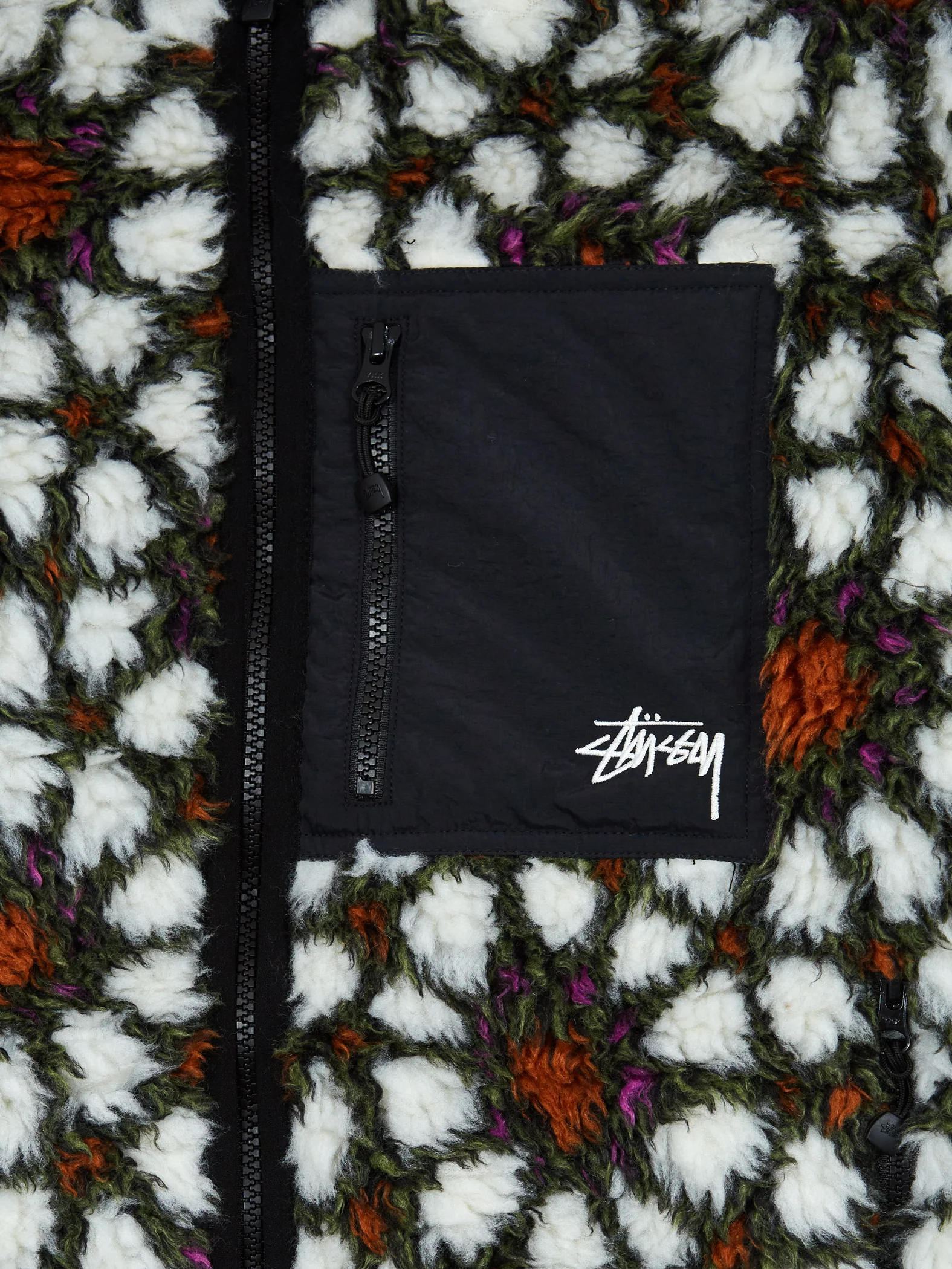 Stussy Pattern Sherpa Jacket W - Natural - Image 11