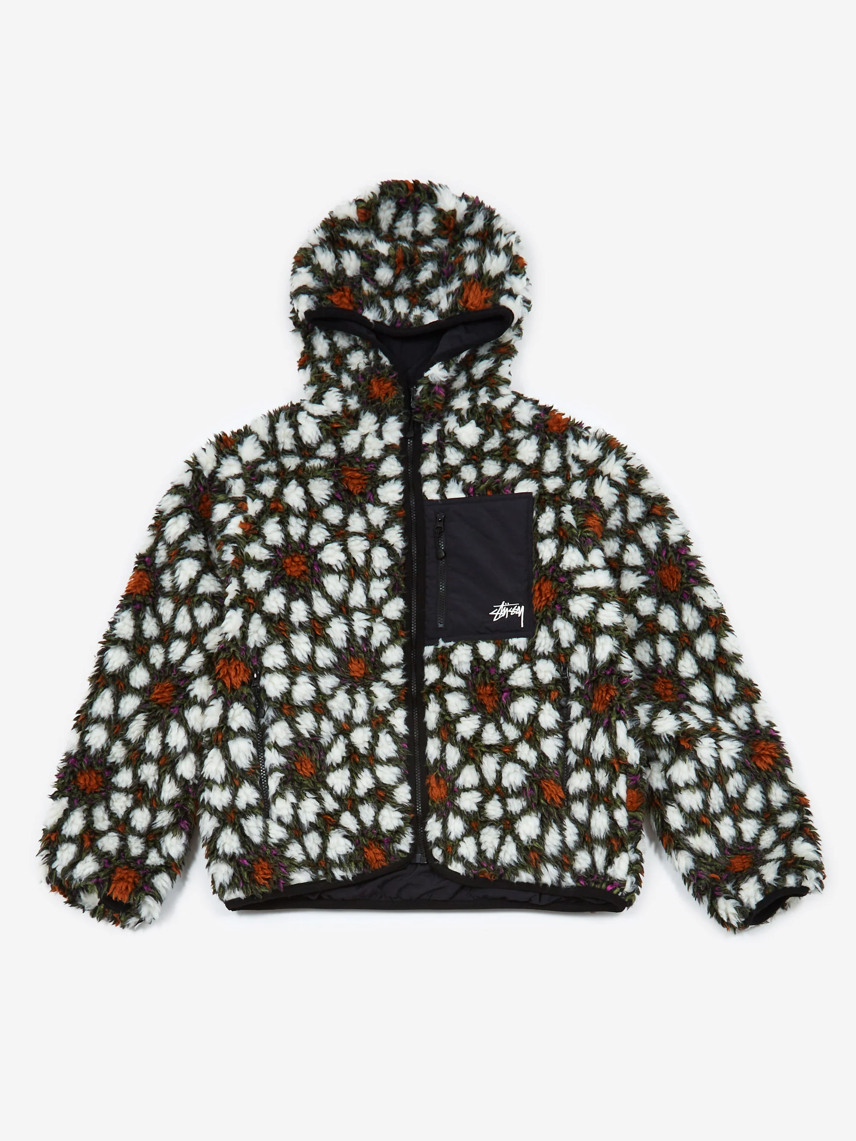 Stussy Pattern Sherpa Jacket W - Natural - Image 9