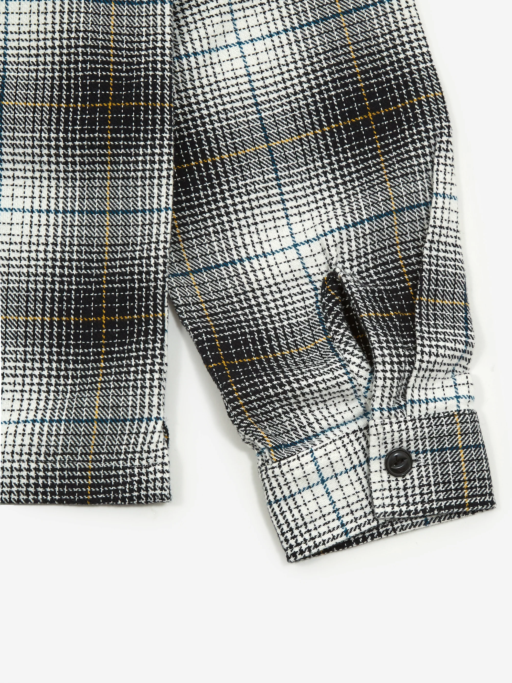 Stussy Paul Shadow Plaid Zip Shirt - Black - Image 6