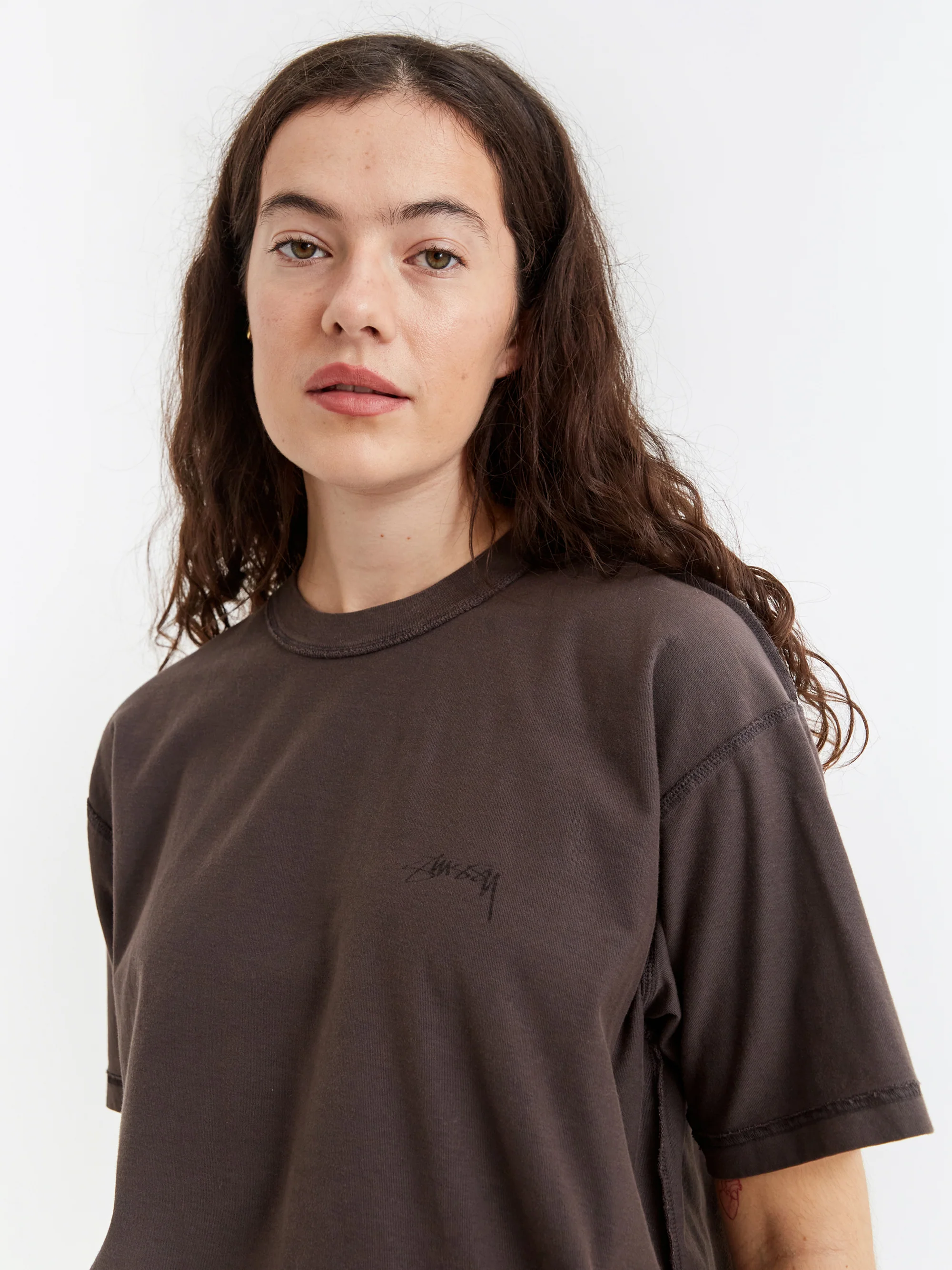 Stussy Pig. Dyed Inside Out Crew - Faded Black - Image 4