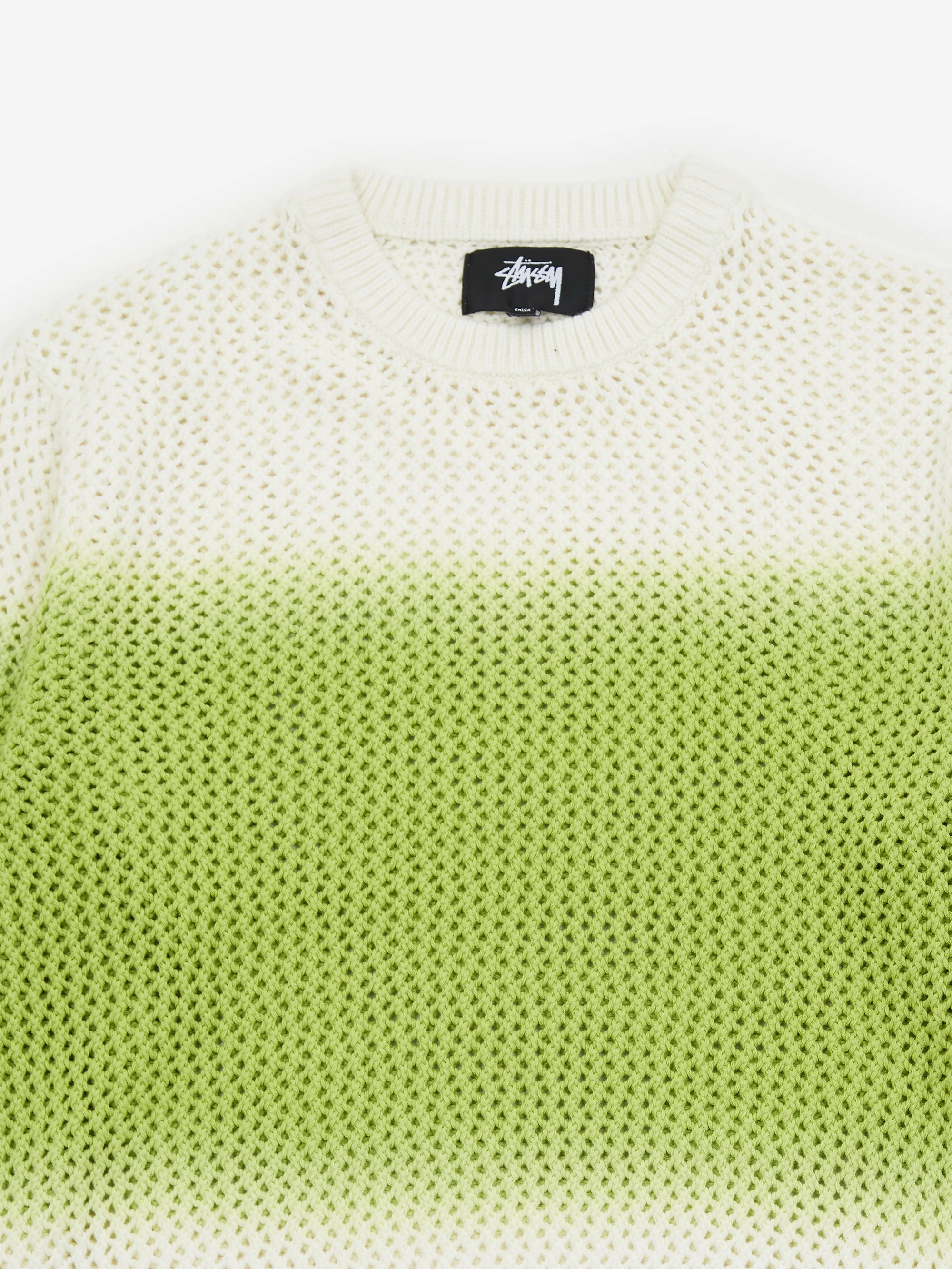 Stussy Pig. Dyed Loose Gauge Sweater - Bright Green - Image 3