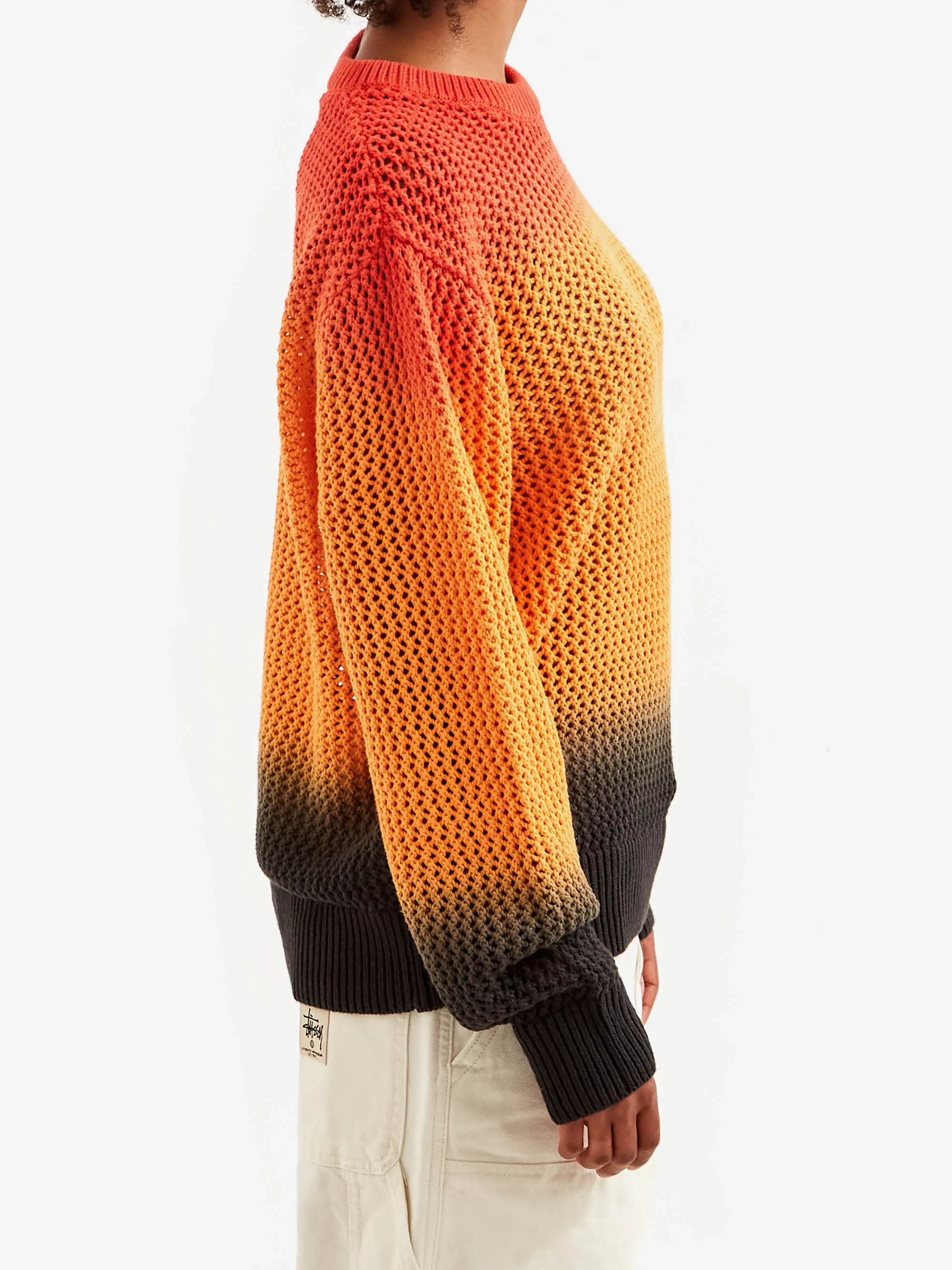 Stussy Pigment Dyed Loose Gauge Sweater W - Lava - Image 2