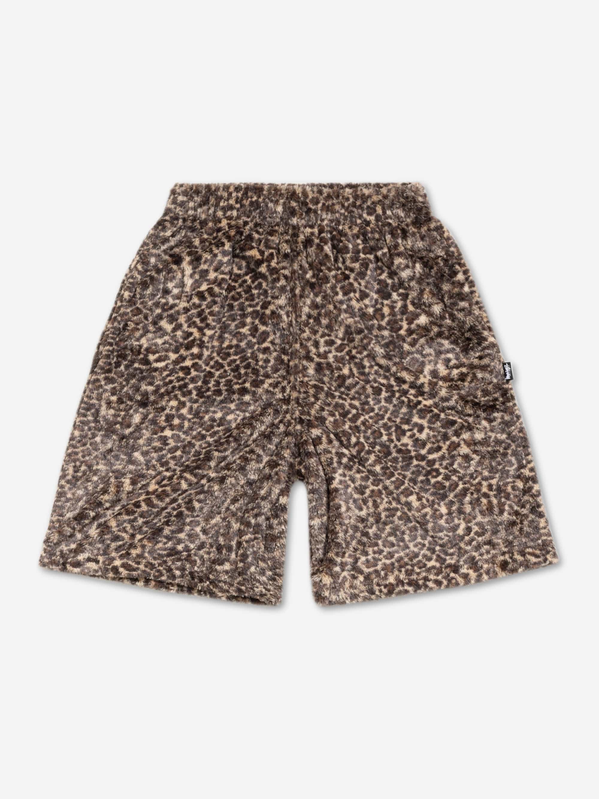 Stussy Pile Leopard Short W - Leopard