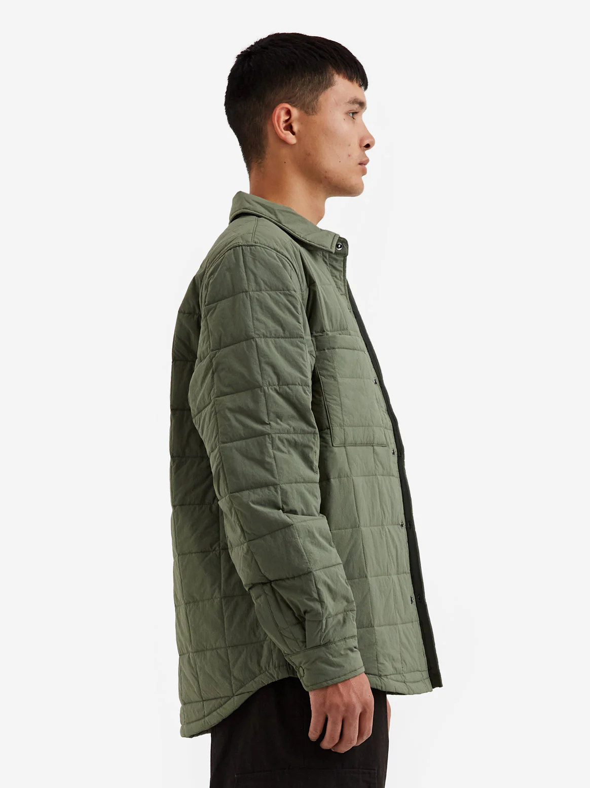 Stussy Quilted Fatigue Shirt - Green - Image 7