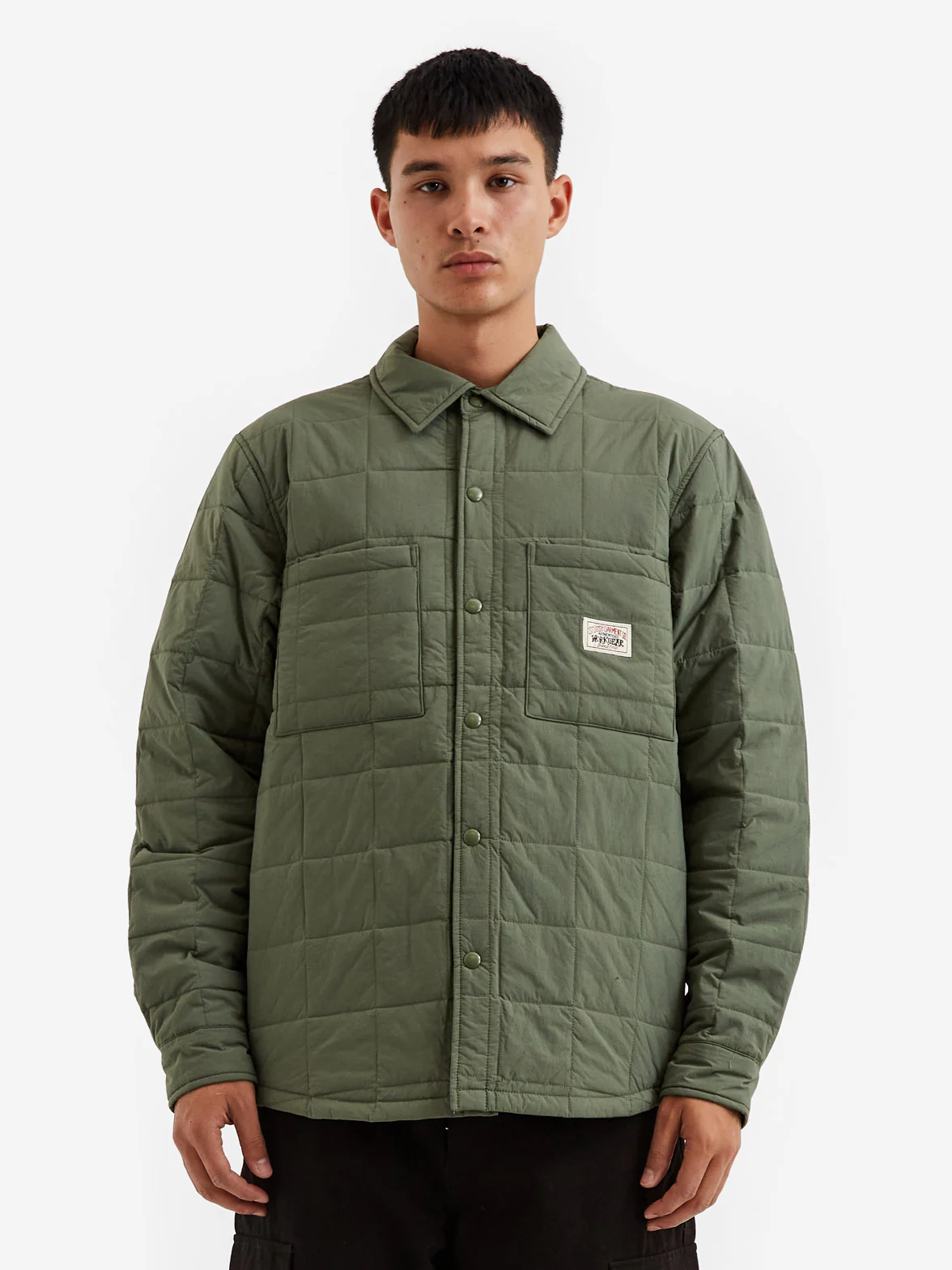 Stussy Quilted Fatigue Shirt - Green - Image 8