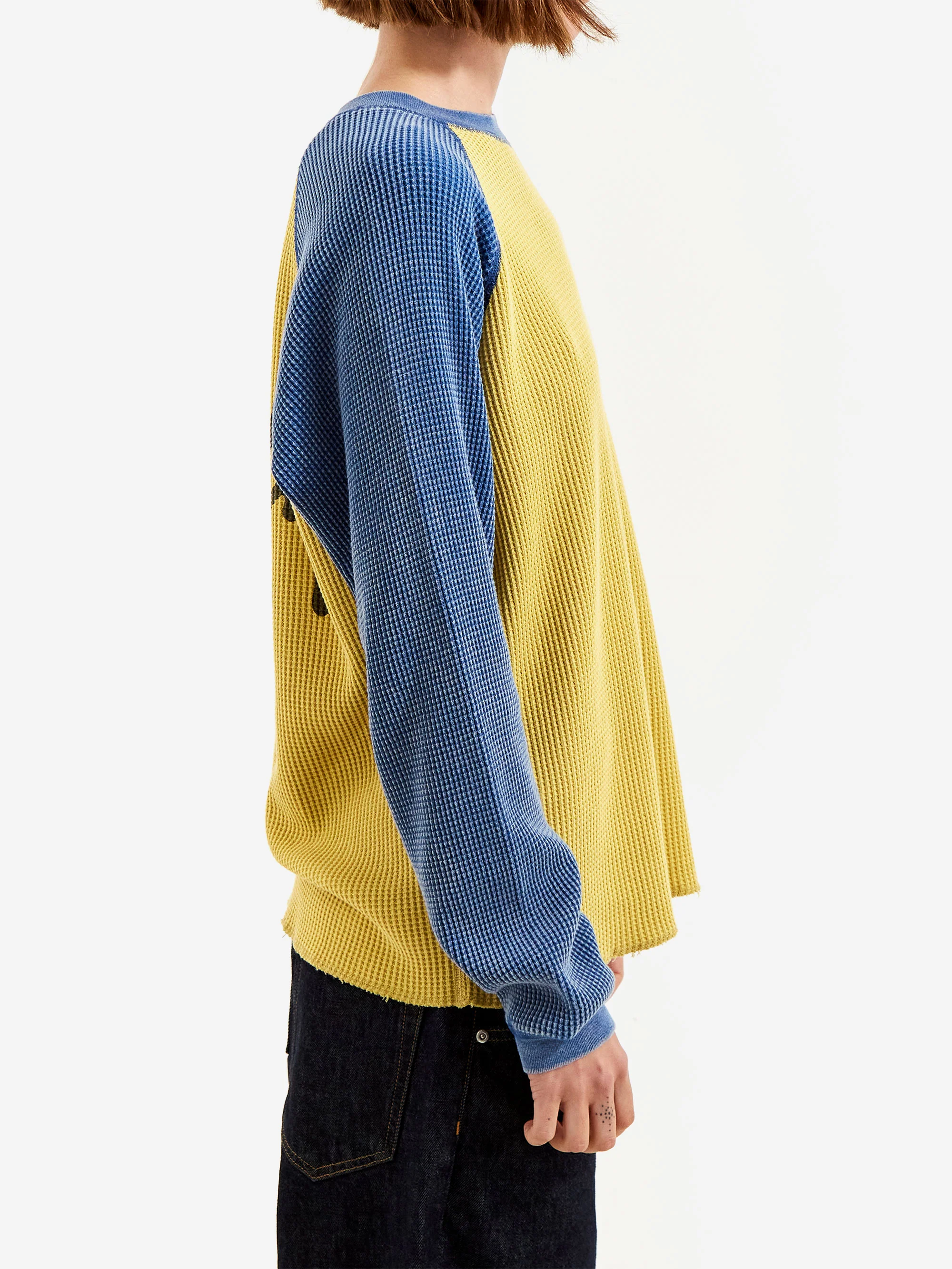 Stussy Raglan Thermal 2 Tone W - Yellow - Image 2