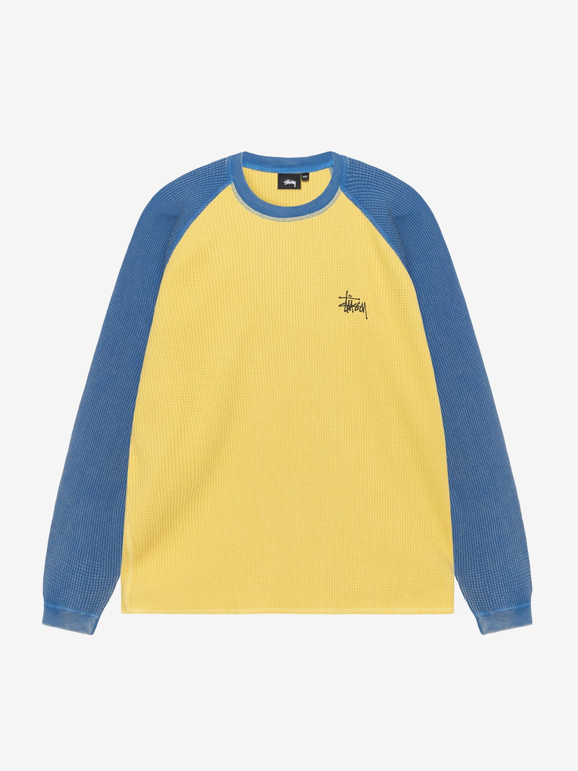 Stussy Raglan Thermal 2 Tone W - Yellow - Image 4