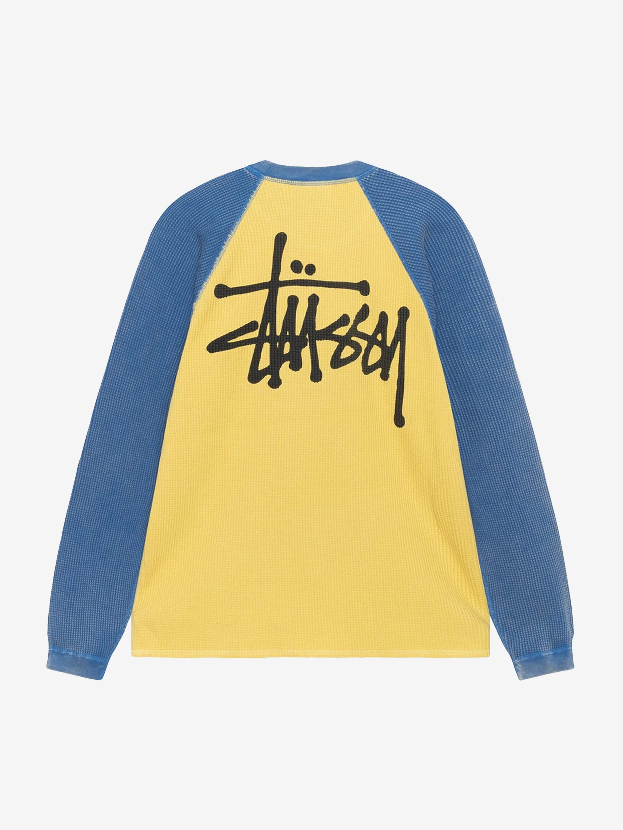 Stussy Raglan Thermal 2 Tone W - Yellow - Image 5