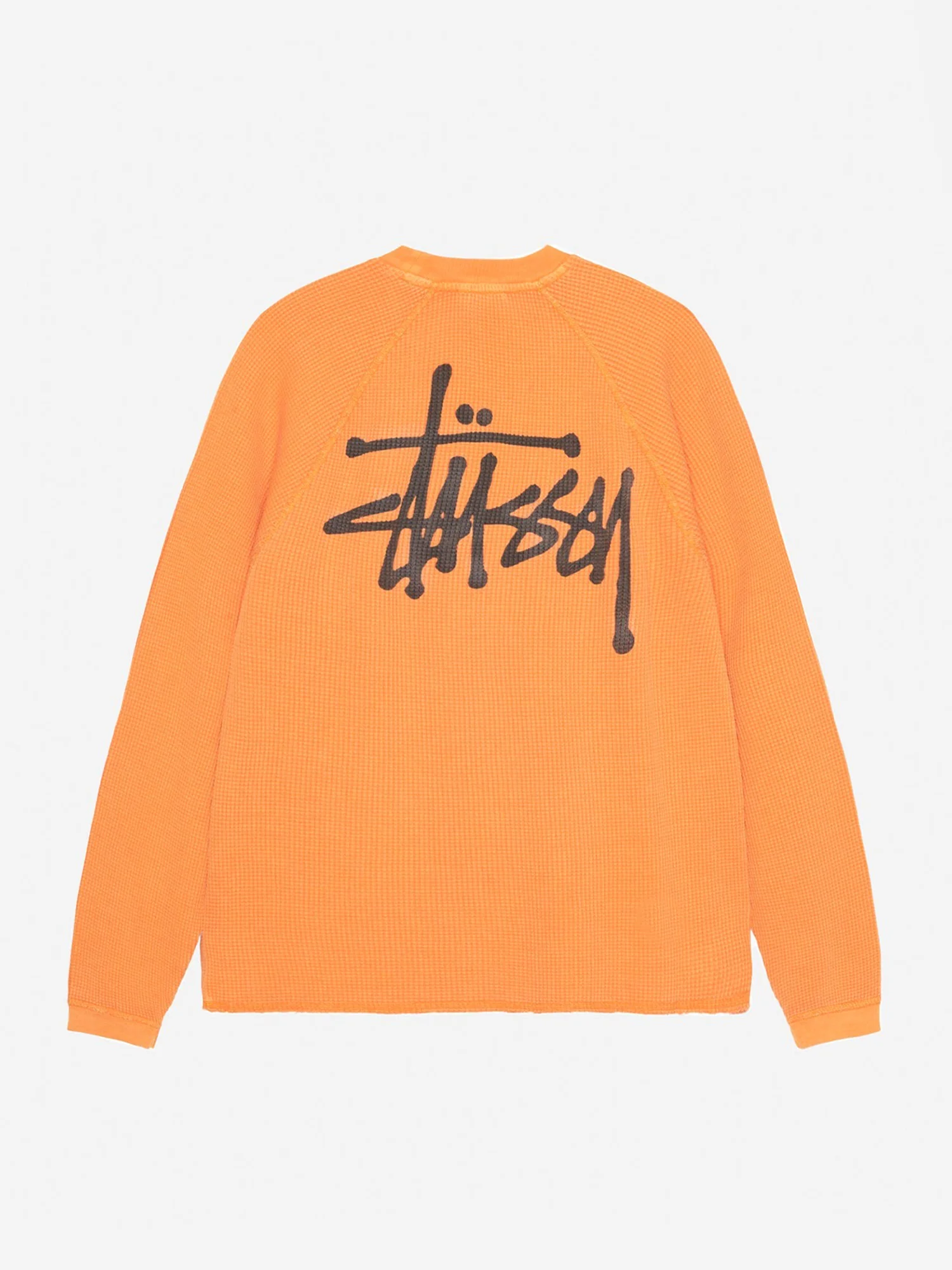 Stussy Raglan Thermal Basic Stock - Orange - Image 3