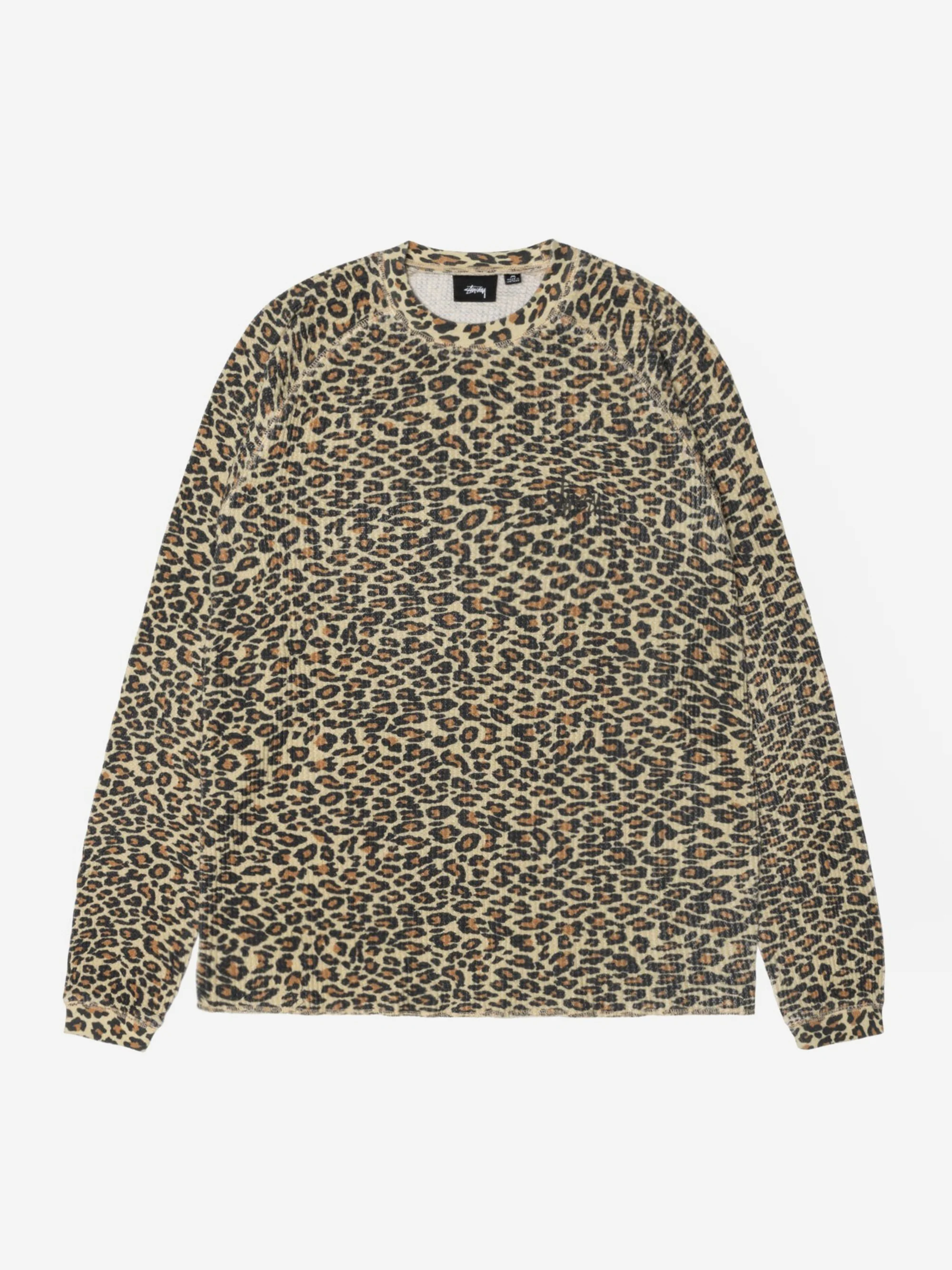 Stussy Raglan Thermal Basic Stock W - Leopard
