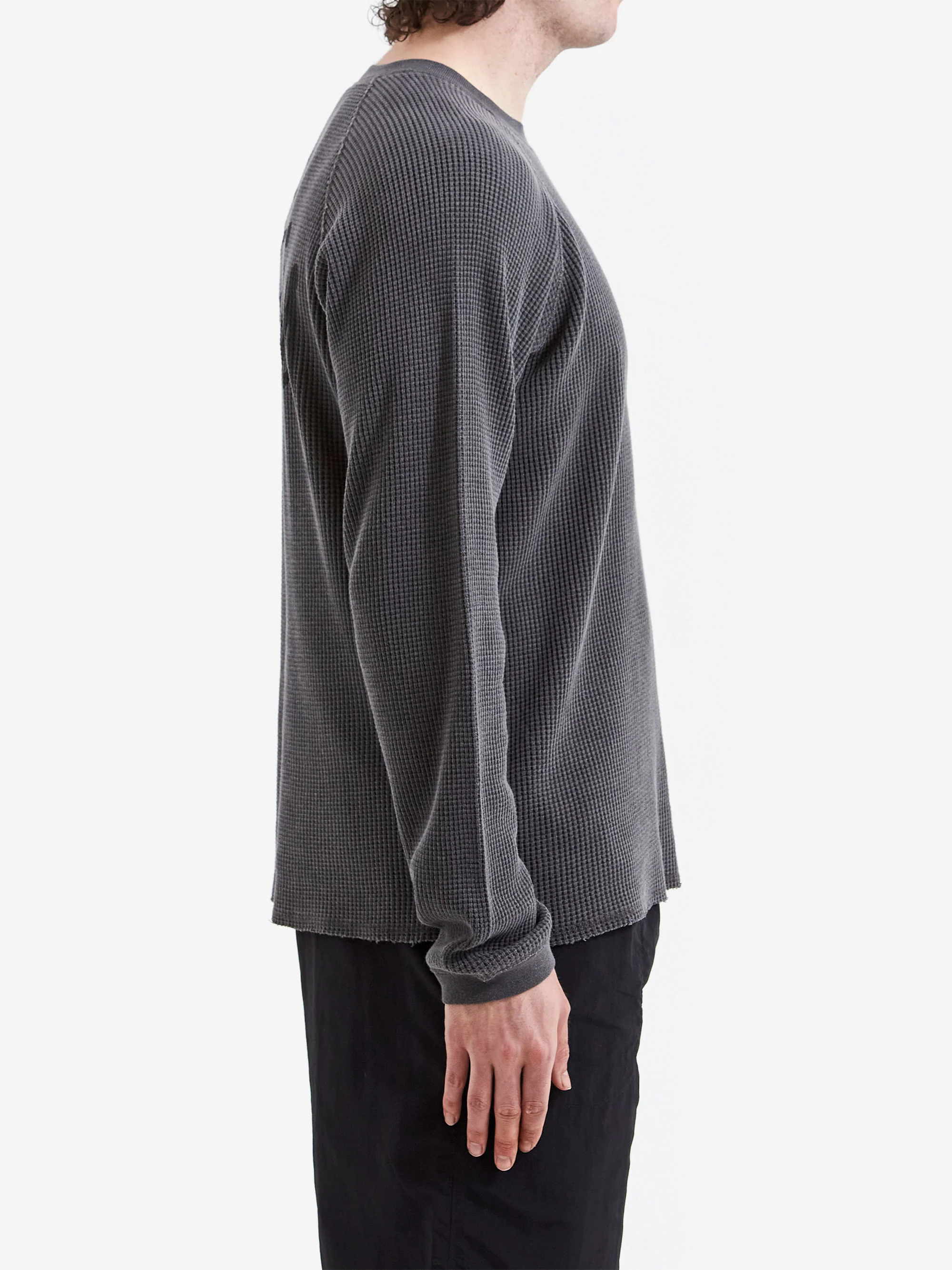 Stussy Raglan Thermal Basic Stock - Washed Black - Image 5