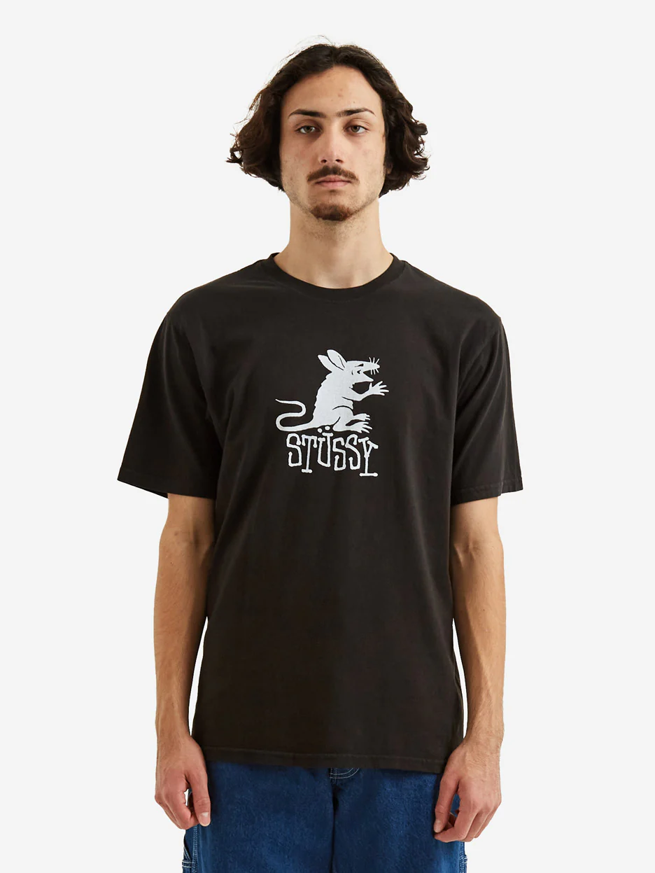Stussy Rat Pigment Dyed T-Shirt - Black - Image 5