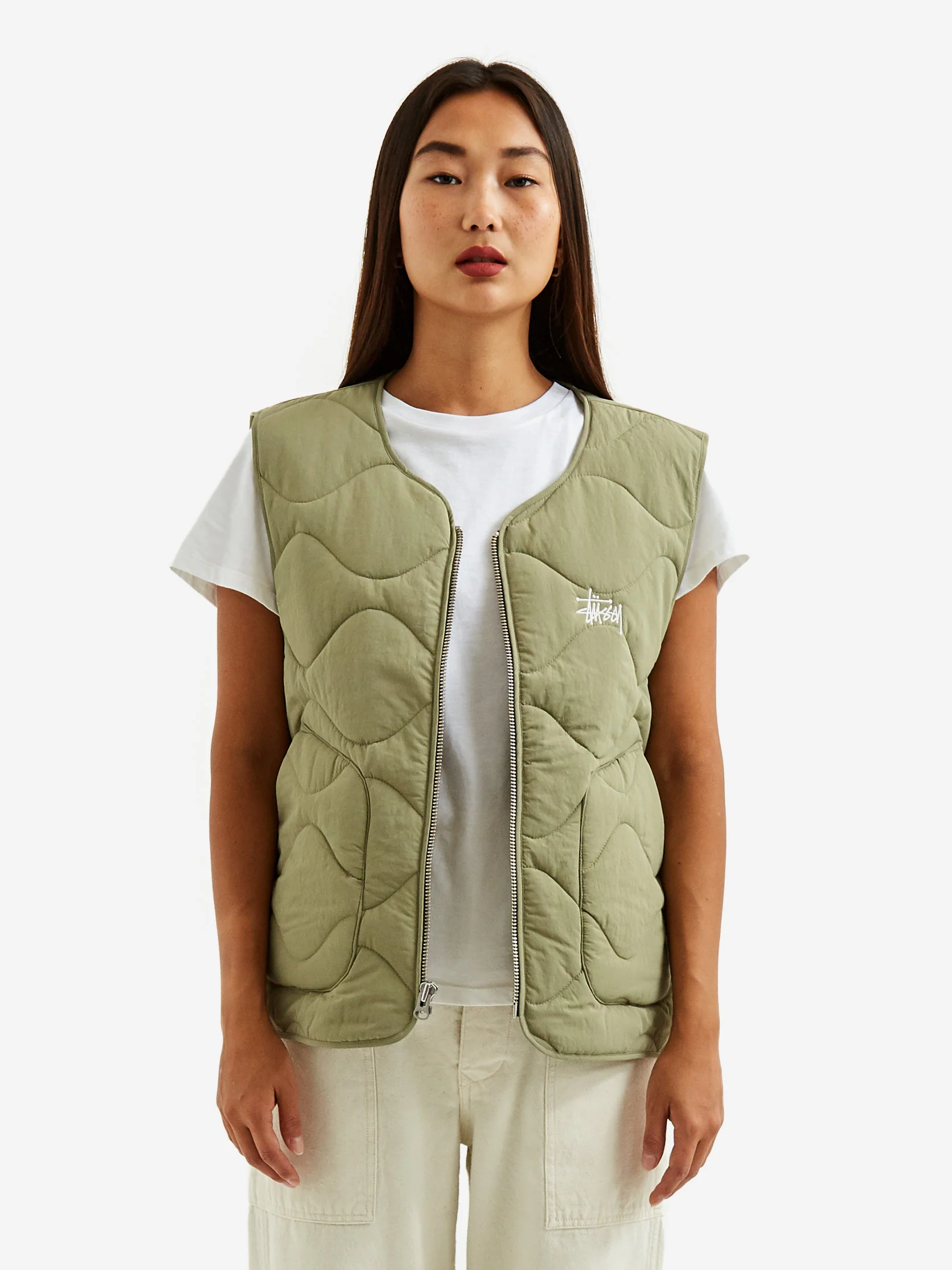 Stussy Recycled Nylon Liner Vest W - Coyote