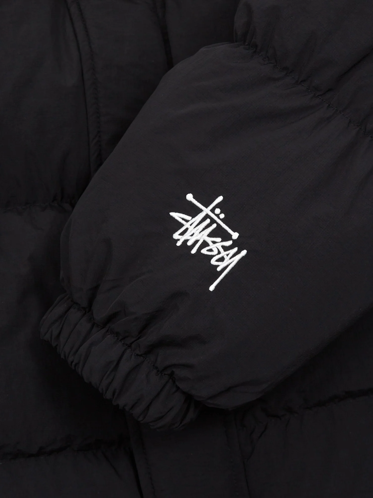 Stussy Ripstop Down Puffer Jacket - Black - Image 3