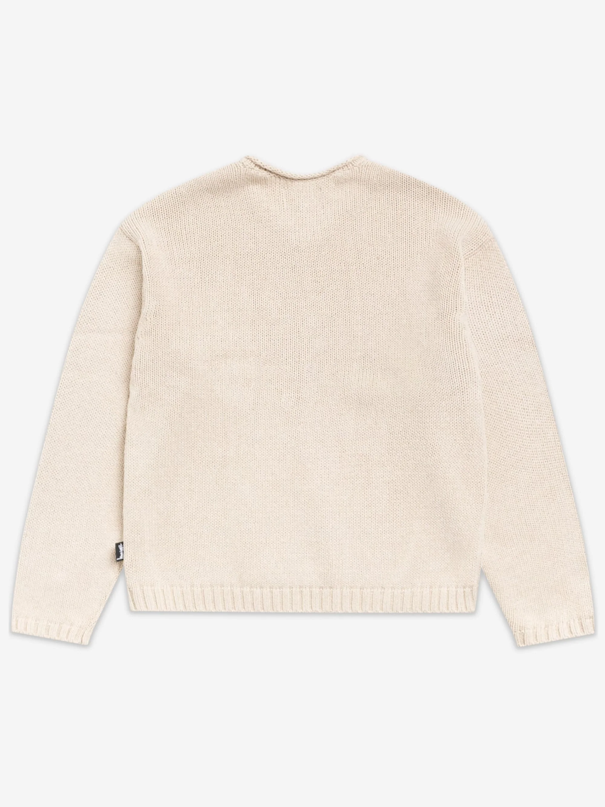 Stussy Roll V Neck Sweater W - Oatmeal - Image 2