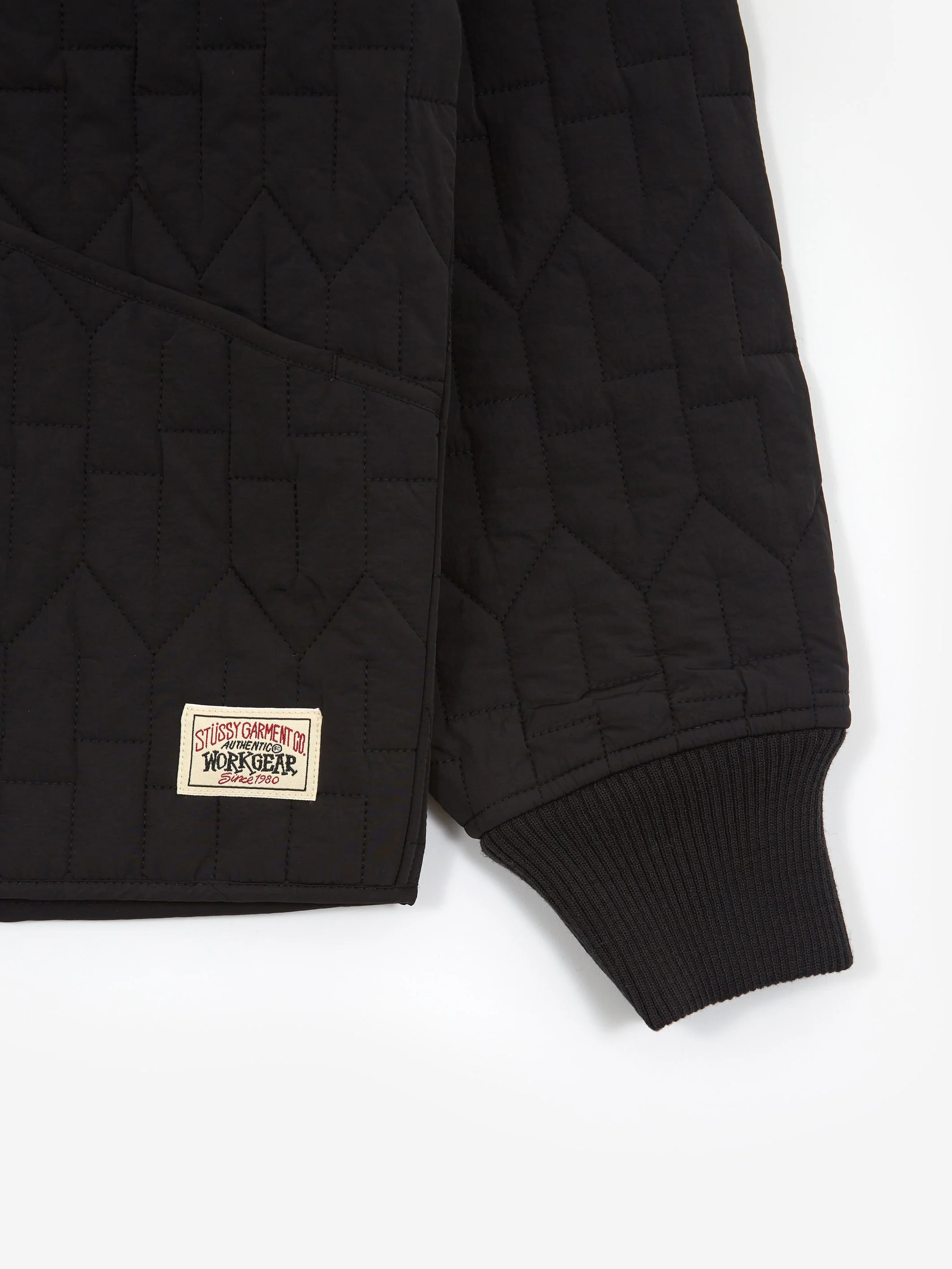 Stussy S Quilted Liner Jacket - Black - Image 5