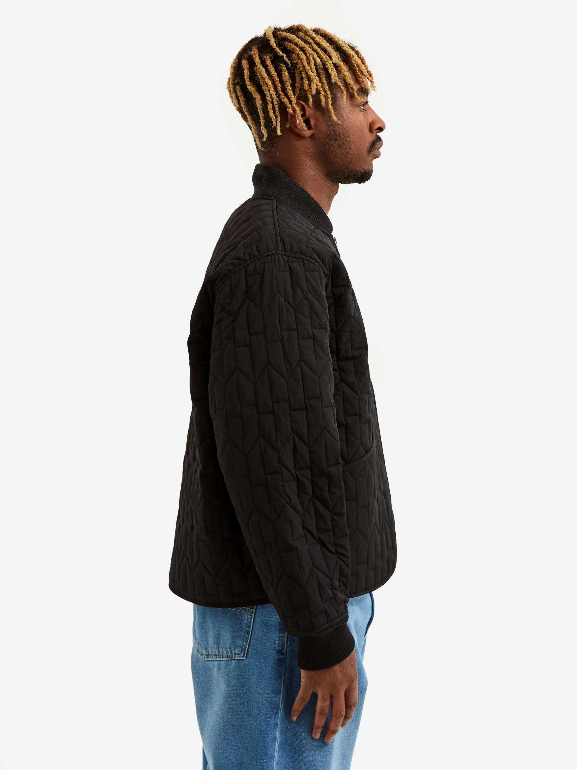 Stussy S Quilted Liner Jacket - Black - Image 8