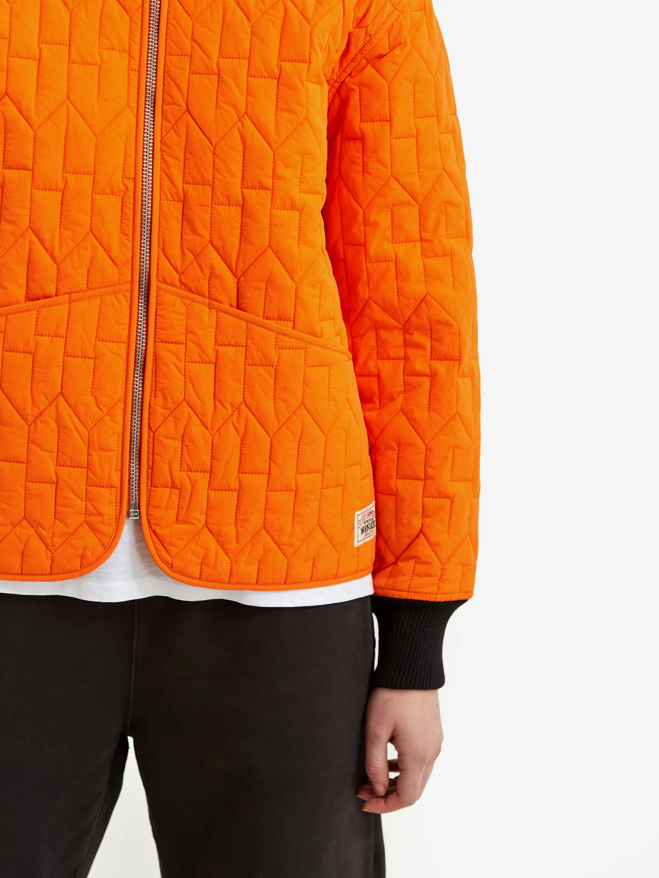 Stussy S Quilted Liner Jacket W - Orange - Image 3