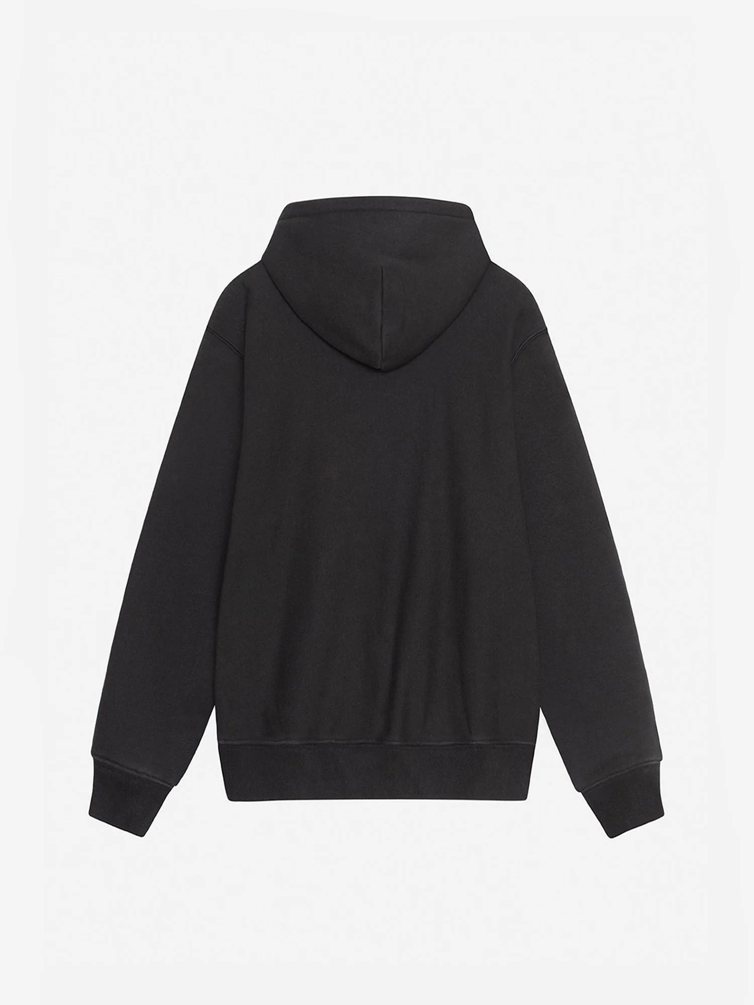 Stussy Satin Patch Oversized Hood - Washed Black - Image 3