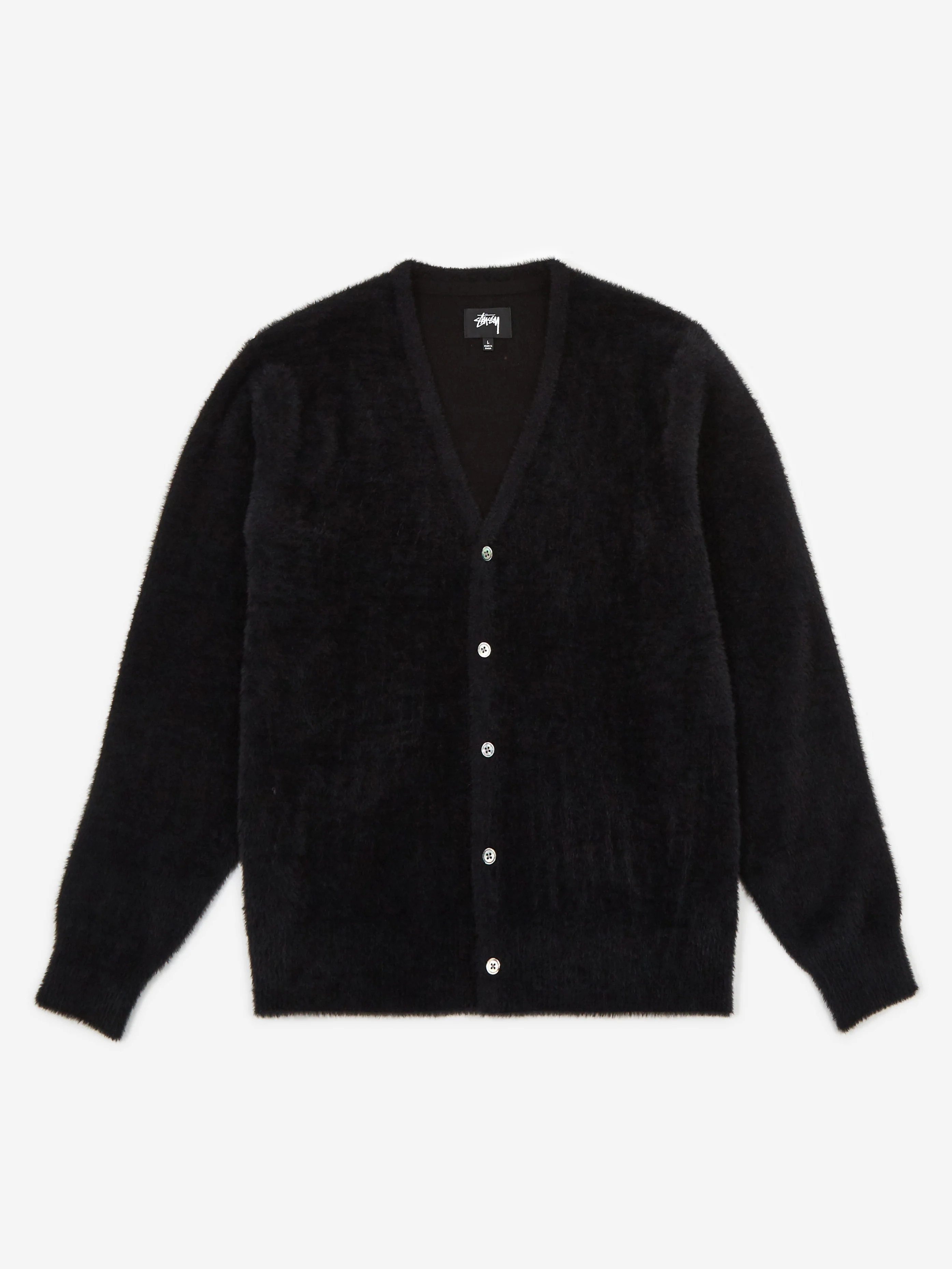 Stussy Shaggy Cardigan - Black