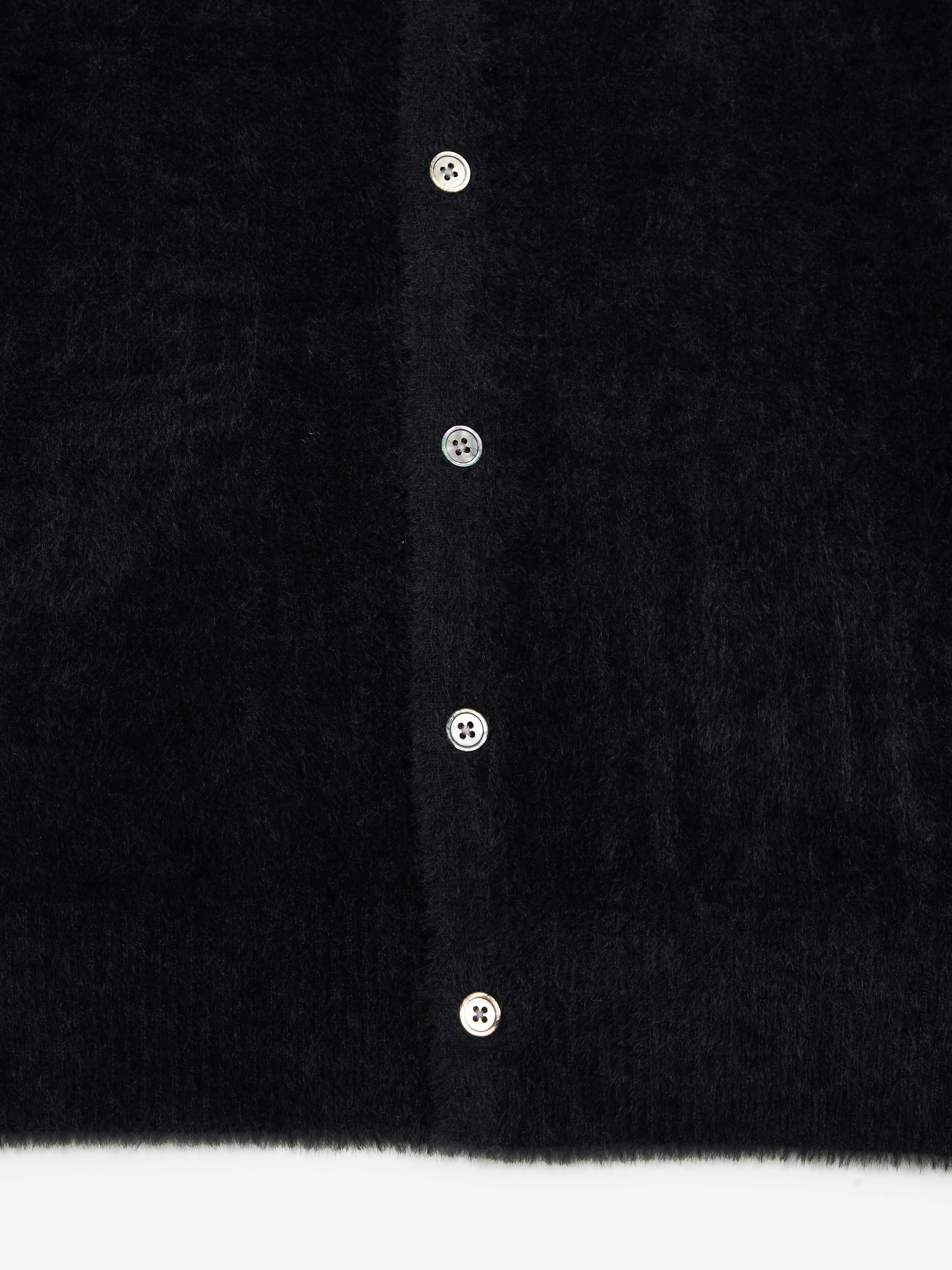 Stussy Shaggy Cardigan - Black - Image 4