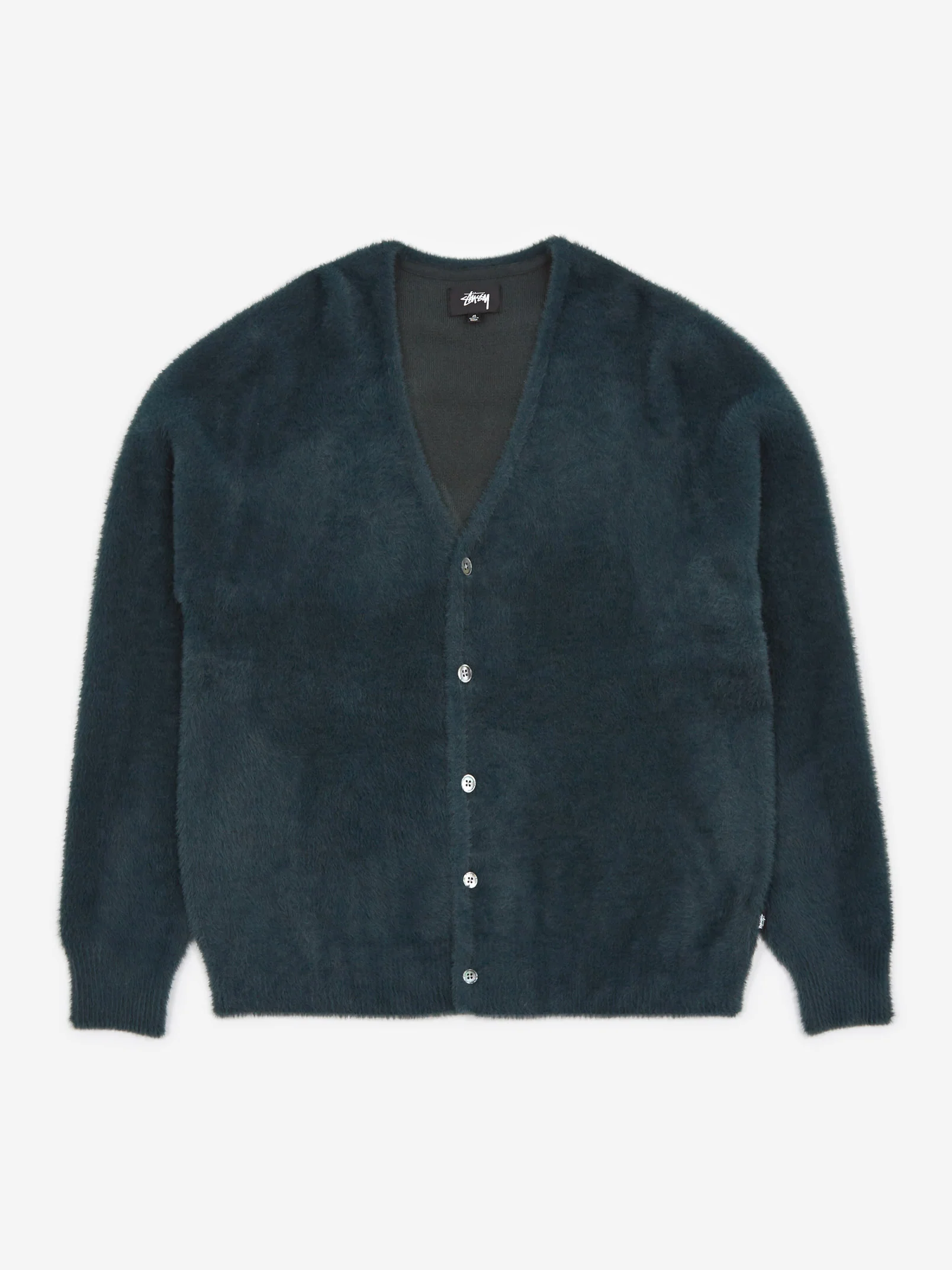 Stussy Shaggy Cardigan - Dark Green
