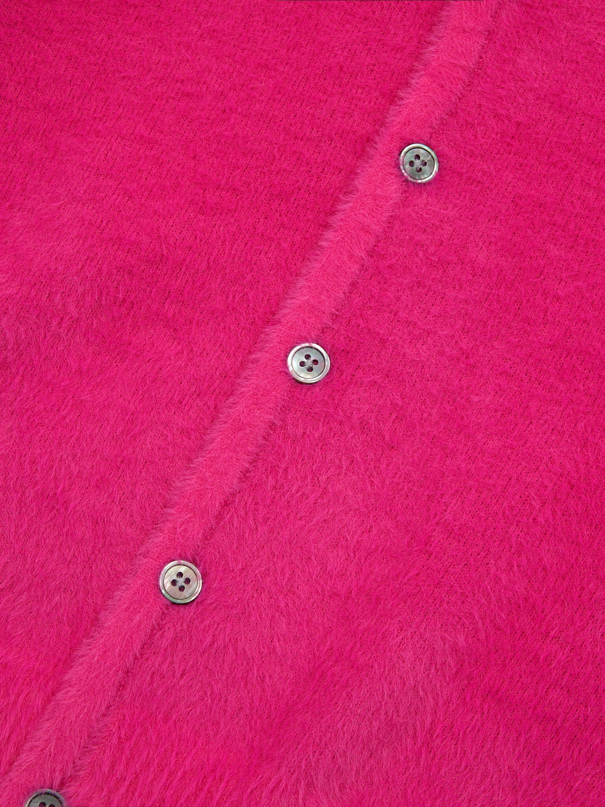 Stussy Shaggy Cardigan - Fuchsia - Image 3