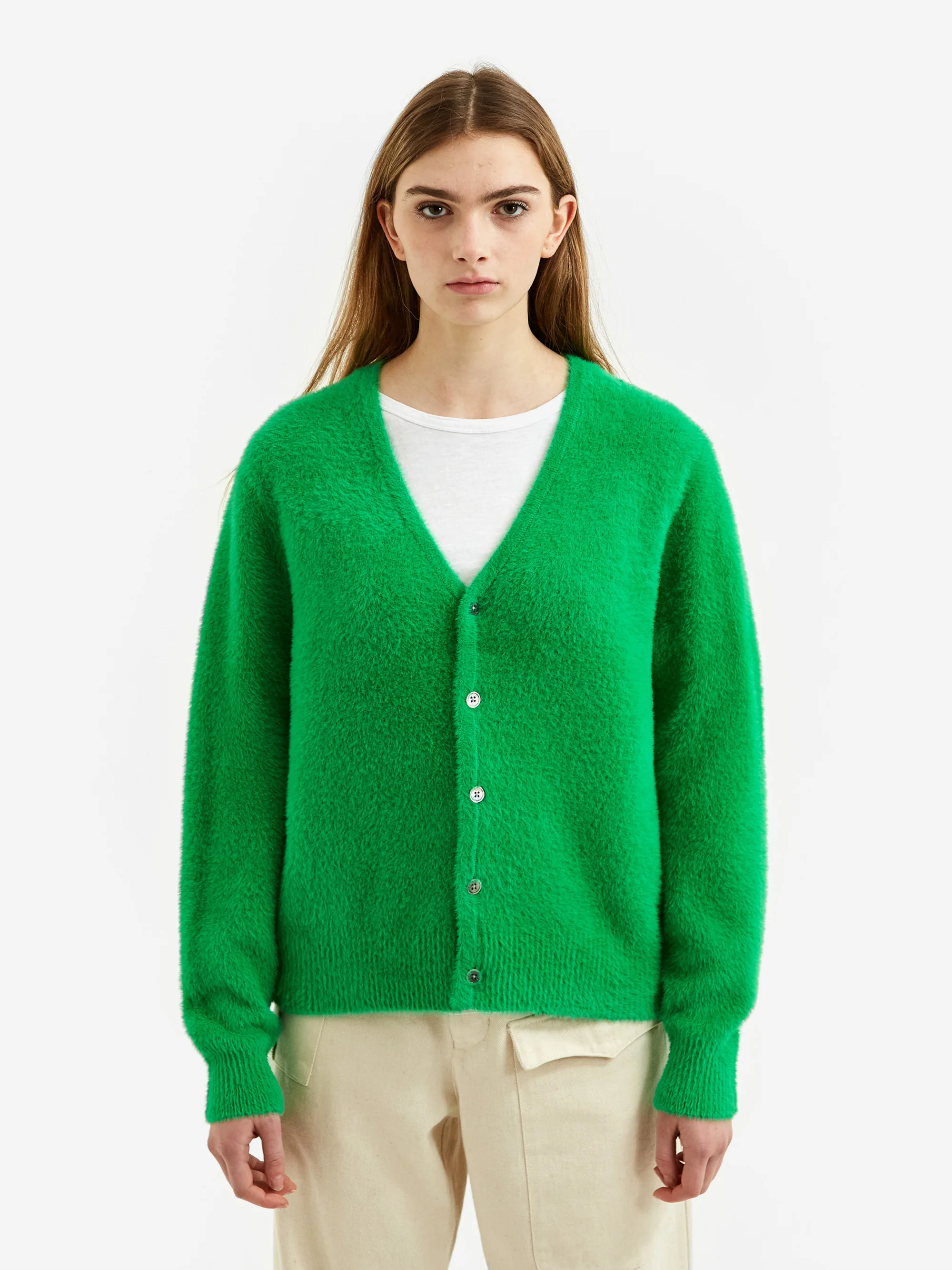 Stussy Shaggy Cardigan - Kelly