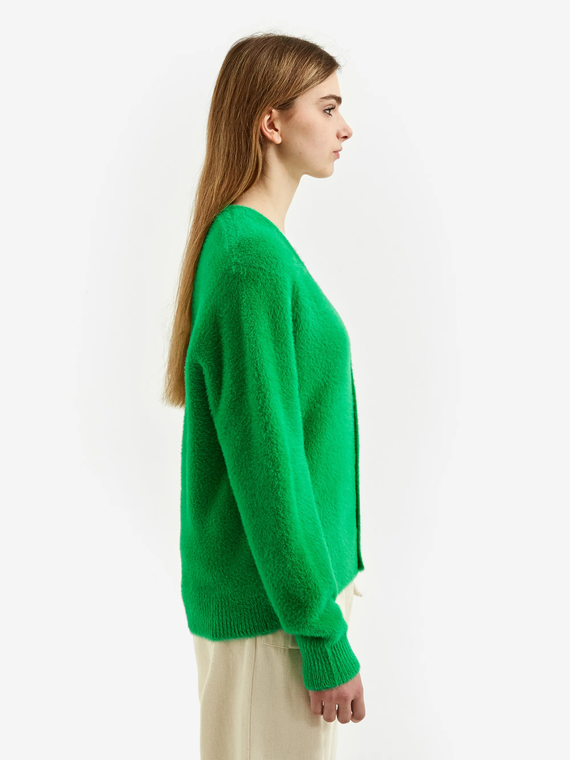 Stussy Shaggy Cardigan - Kelly - Image 2