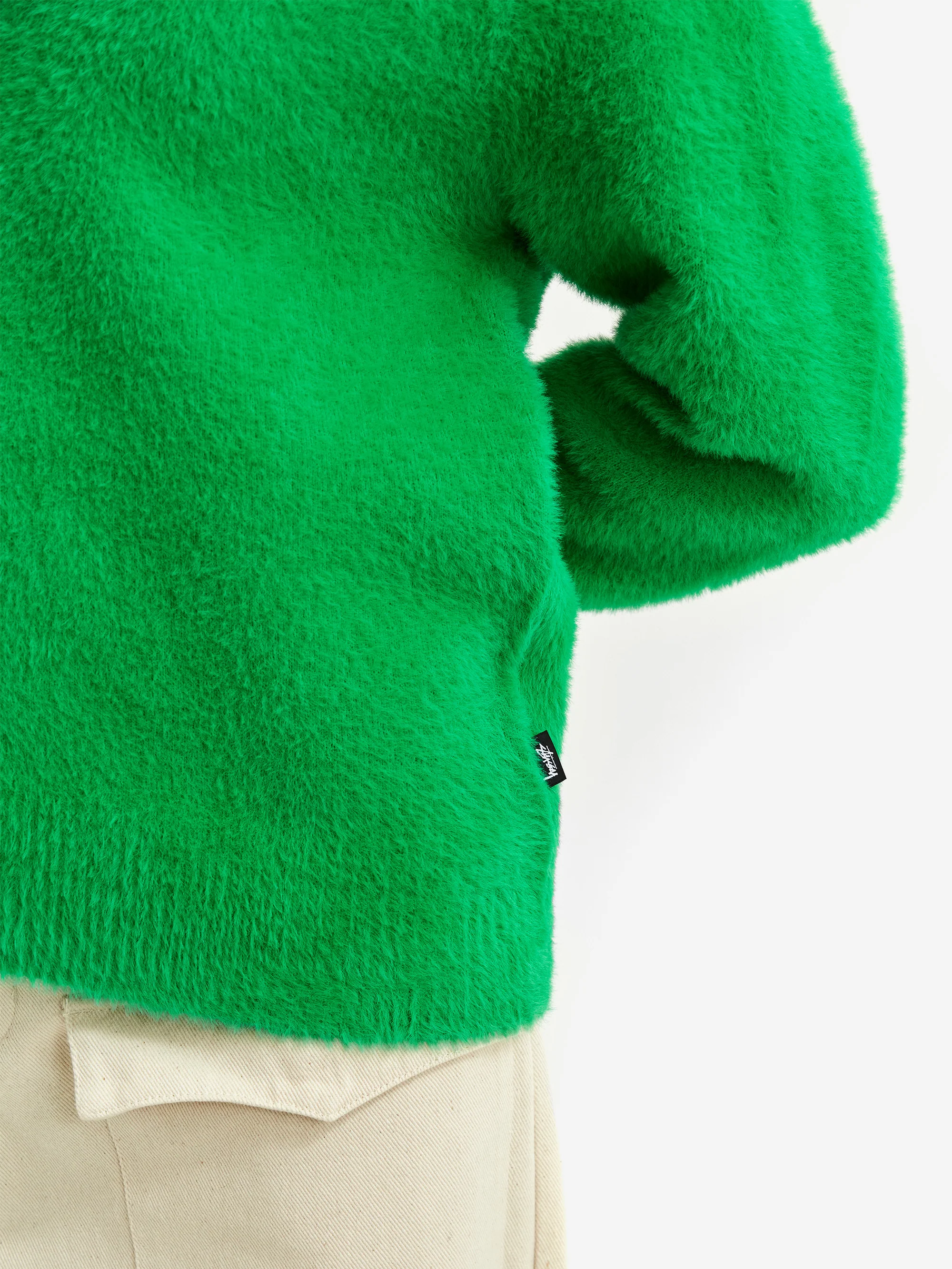 Stussy Shaggy Cardigan - Kelly - Image 3