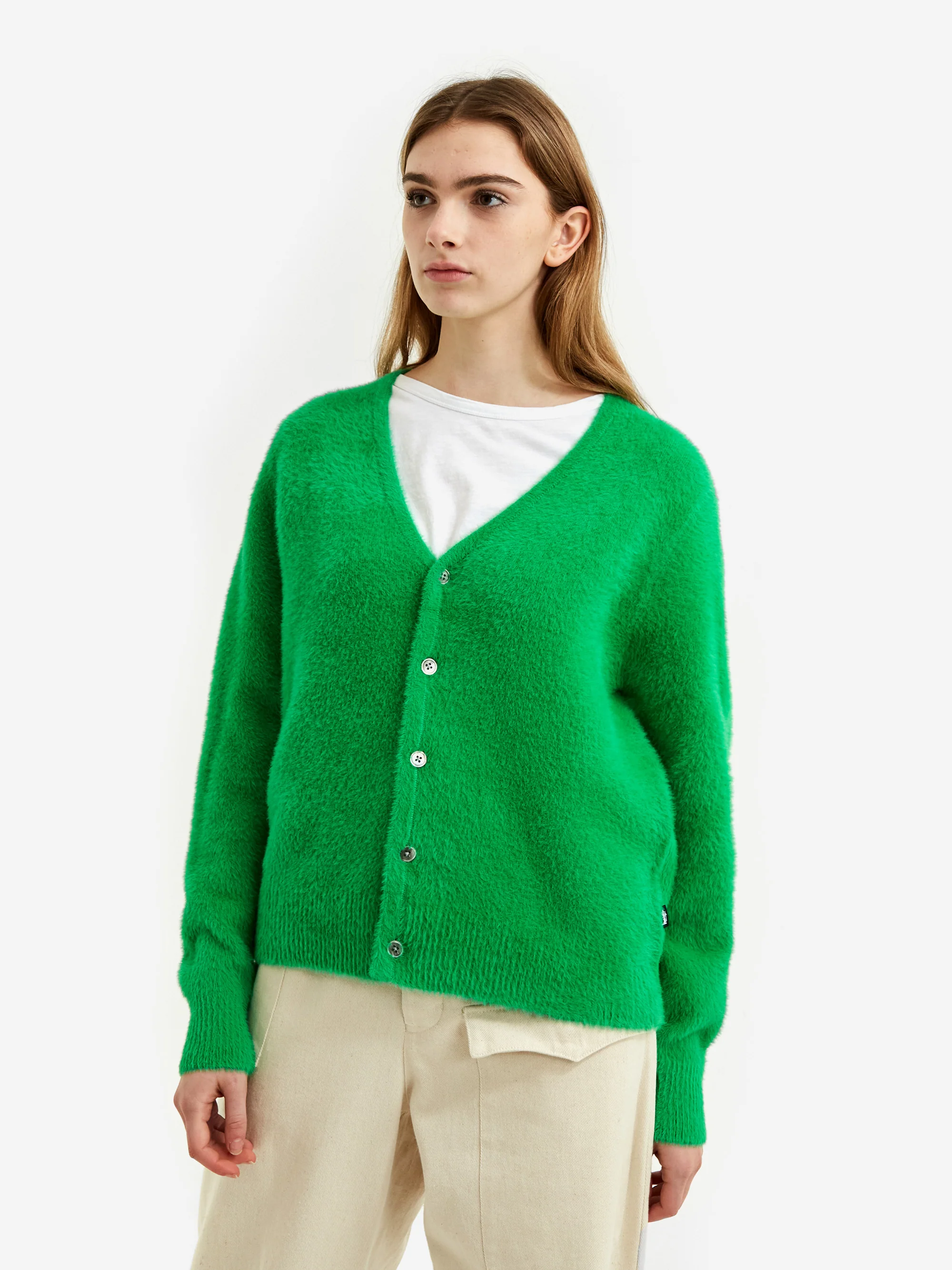 Stussy Shaggy Cardigan - Kelly - Image 4