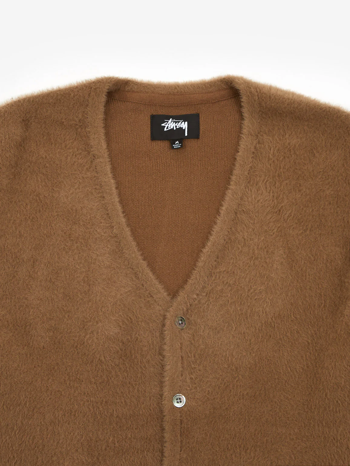 Stussy Shaggy Cardigan - Taupe - Image 3